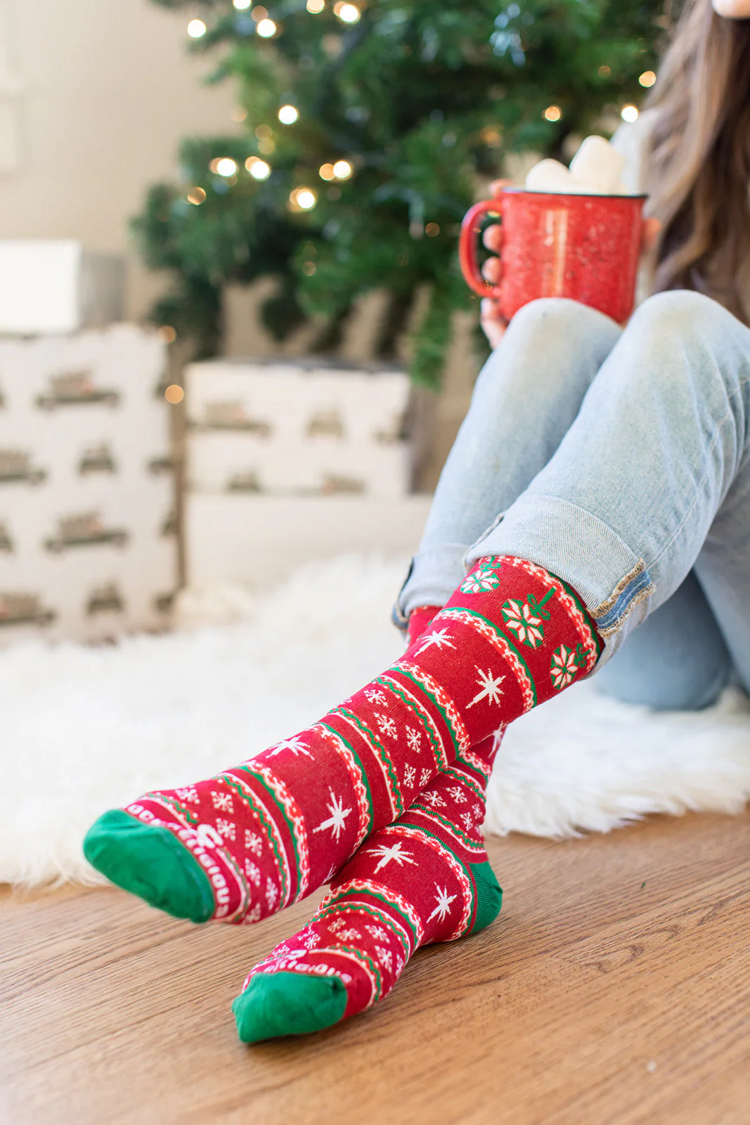 Christmas Sweater Adult XL Socks - Image 3