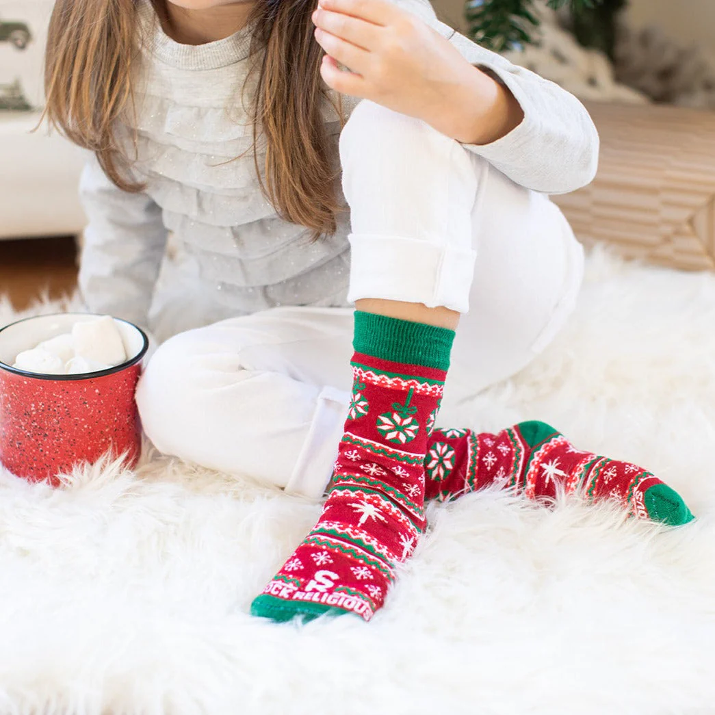 Christmas Sweater Kids Socks - Image 3