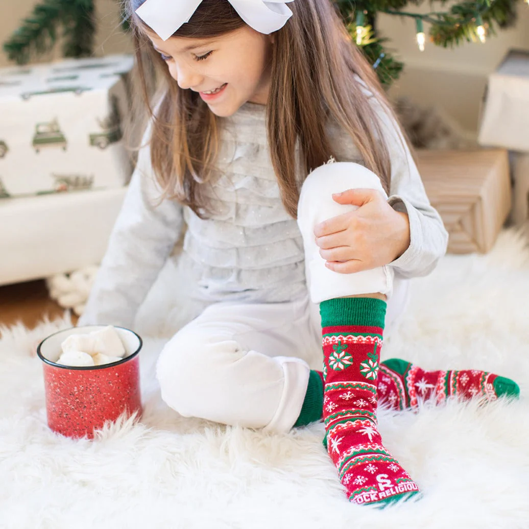 Christmas Sweater Kids Socks - Image 5