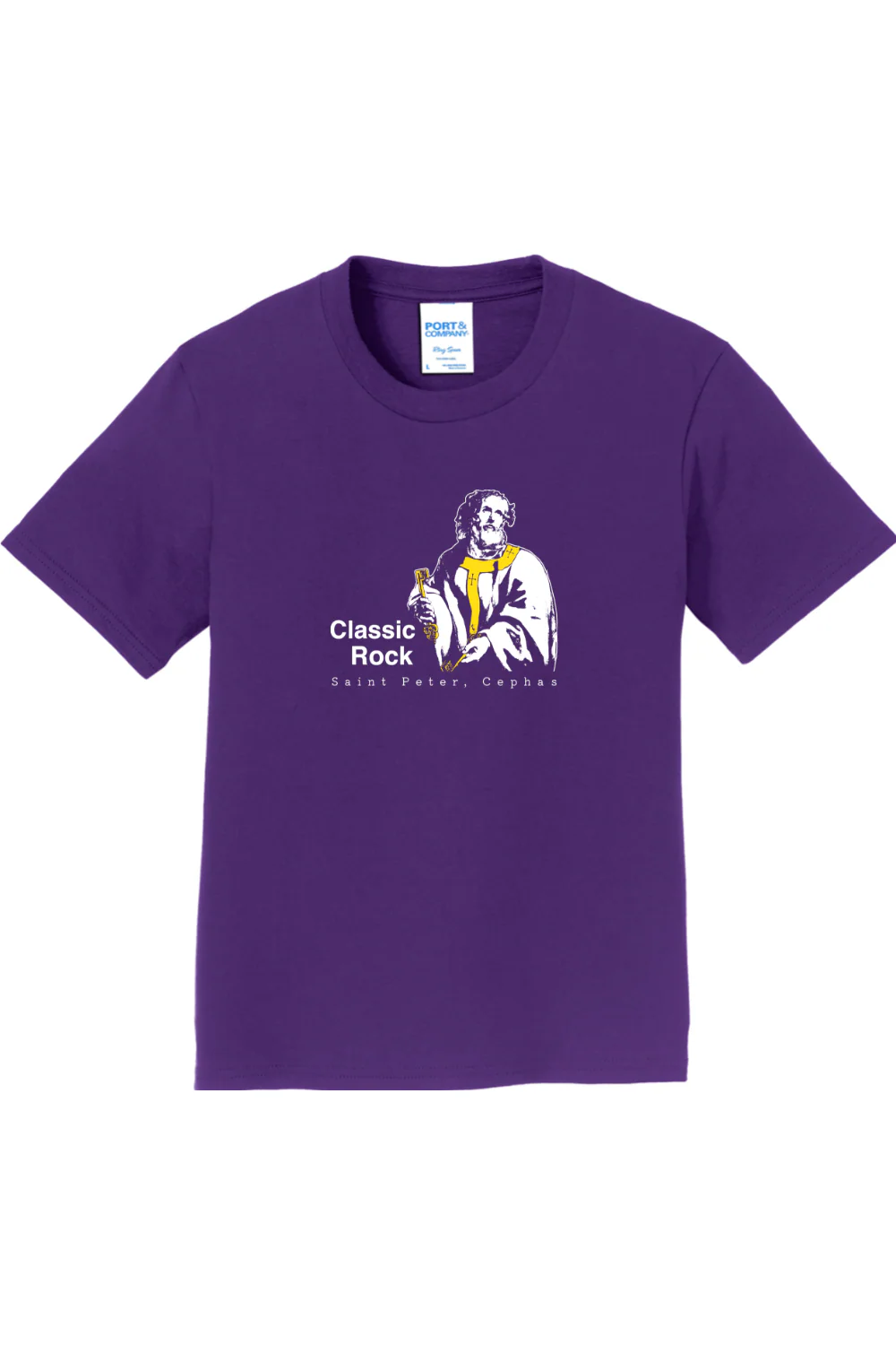 Classic Rock - St. Peter, Cephas - Youth T-Shirt - Image 5