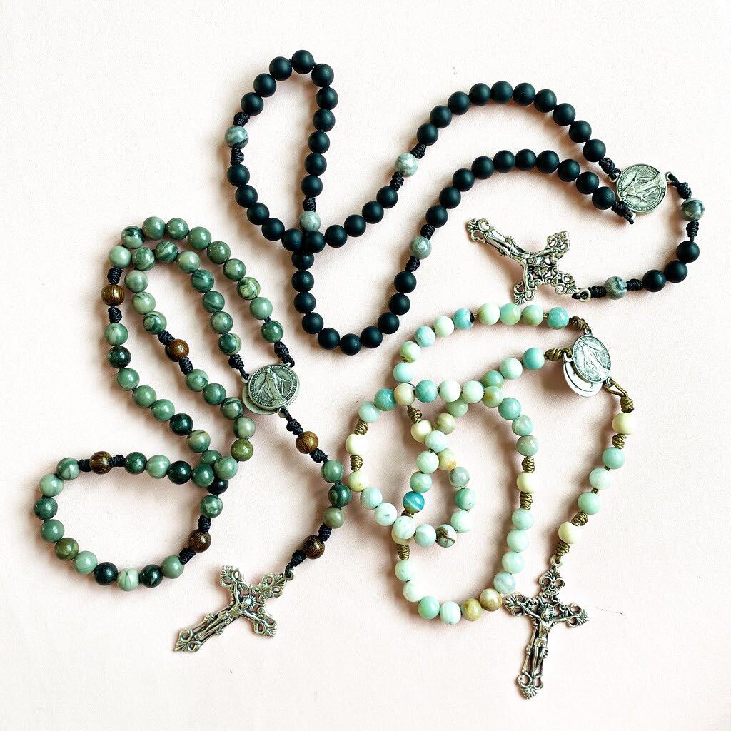 Columba | Traditional Gemstone Rosary - Image 4
