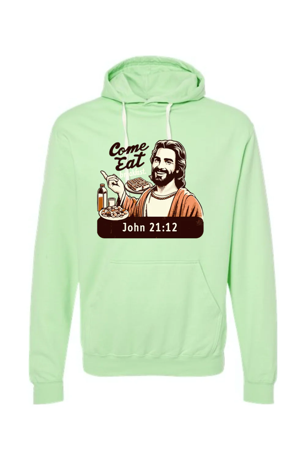 Come Eat Breakfast - John 21:12 Hoodie Sweatshirt - Image 10
