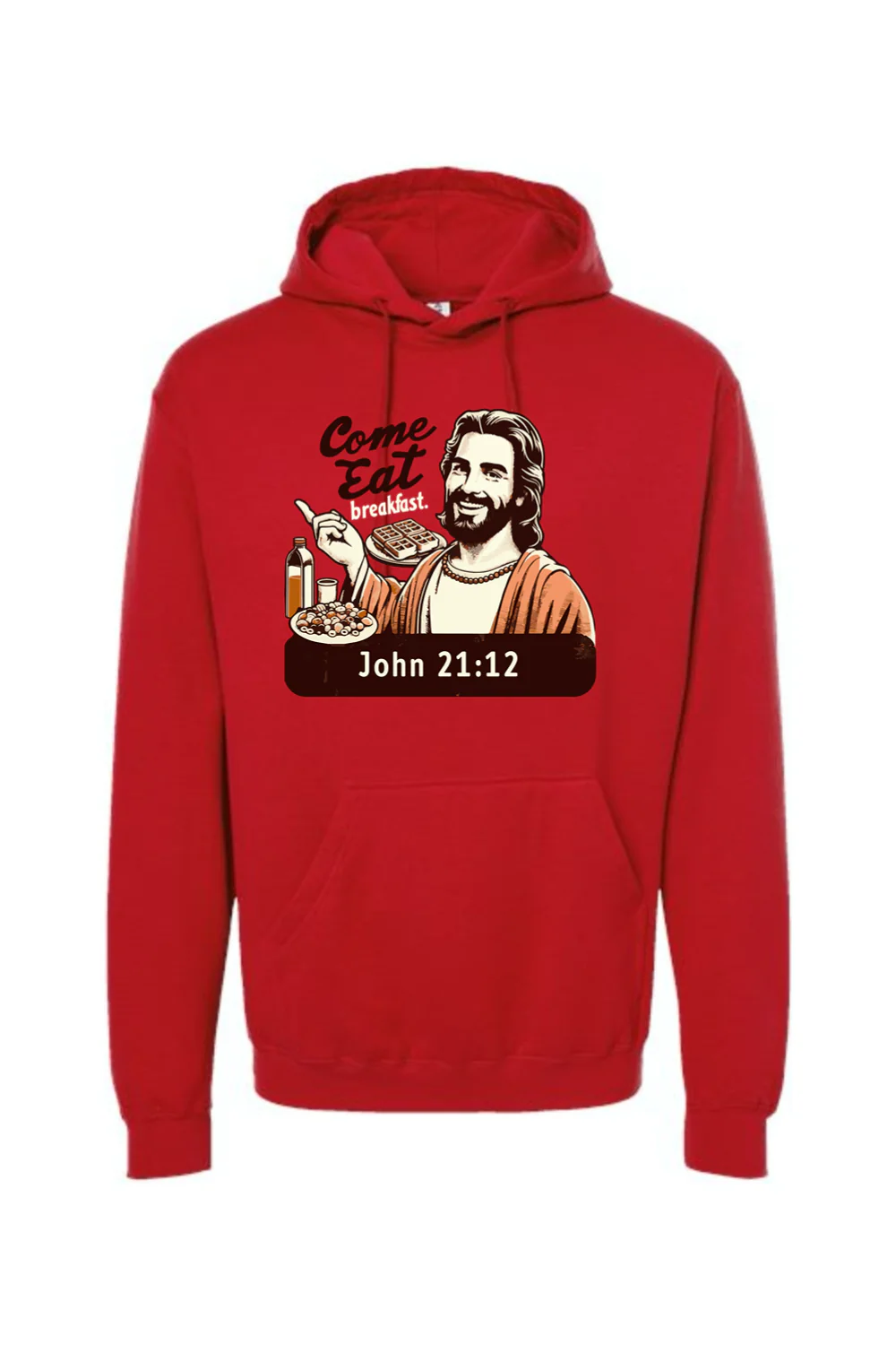 Come Eat Breakfast - John 21:12 Hoodie Sweatshirt - Image 12
