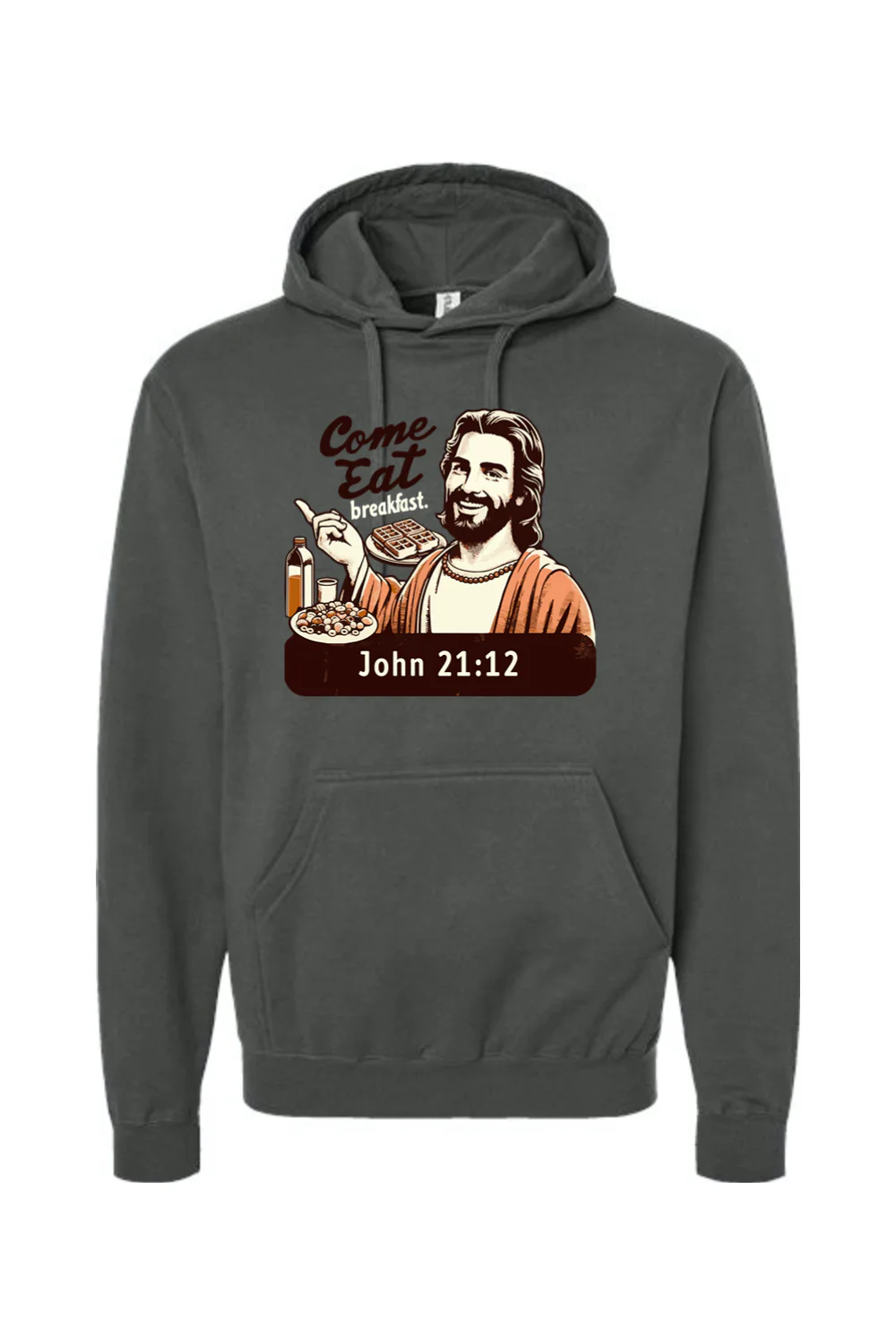 Come Eat Breakfast - John 21:12 Hoodie Sweatshirt - Image 3