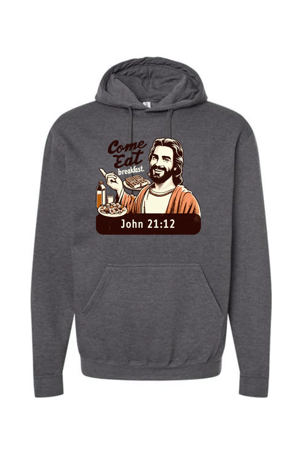 Come Eat Breakfast - John 21:12 Hoodie Sweatshirt - Image 4