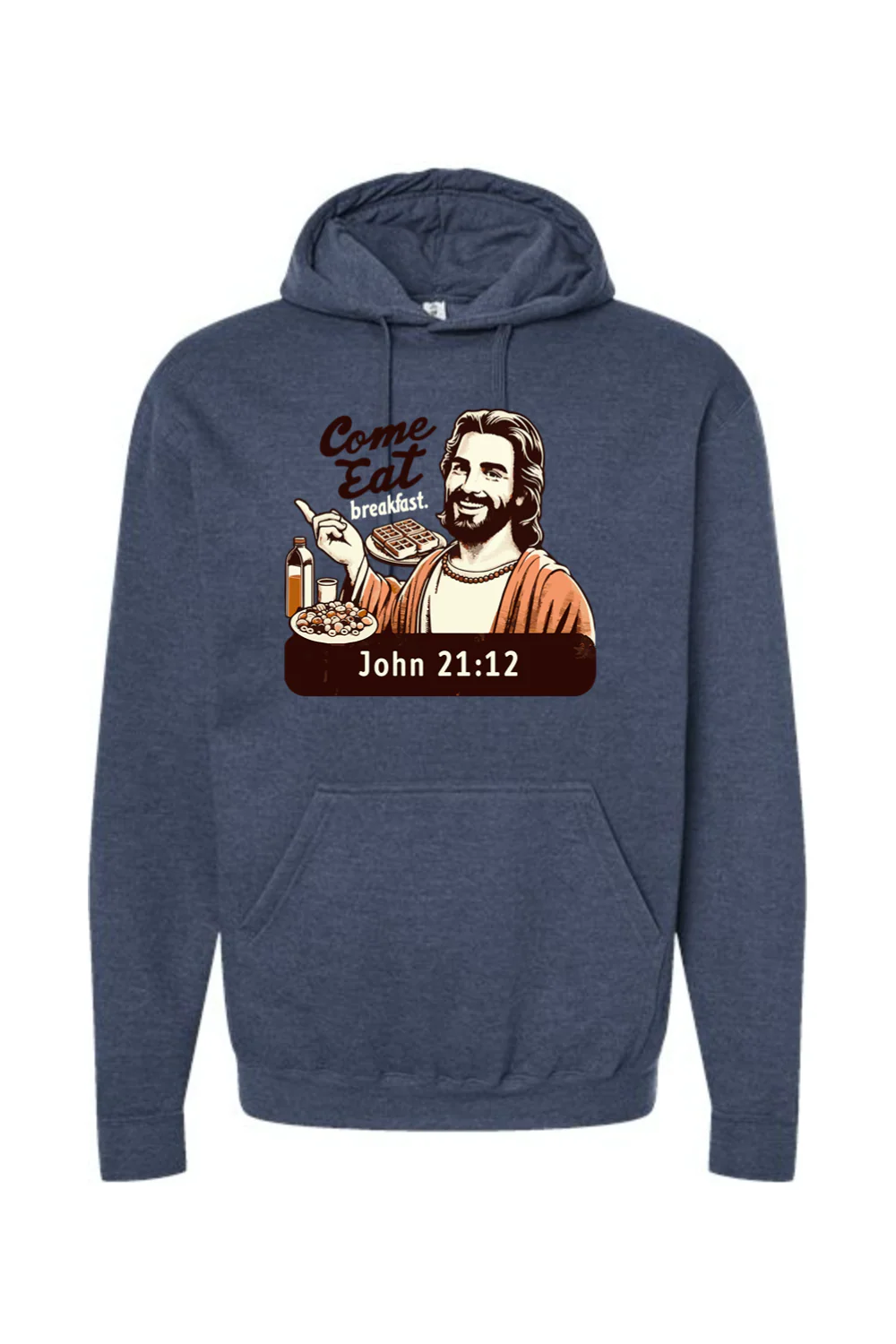 Come Eat Breakfast - John 21:12 Hoodie Sweatshirt - Image 5