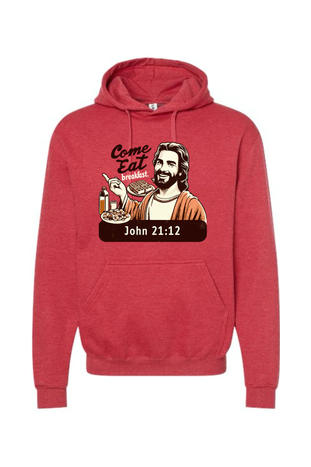 Come Eat Breakfast - John 21:12 Hoodie Sweatshirt - Image 8