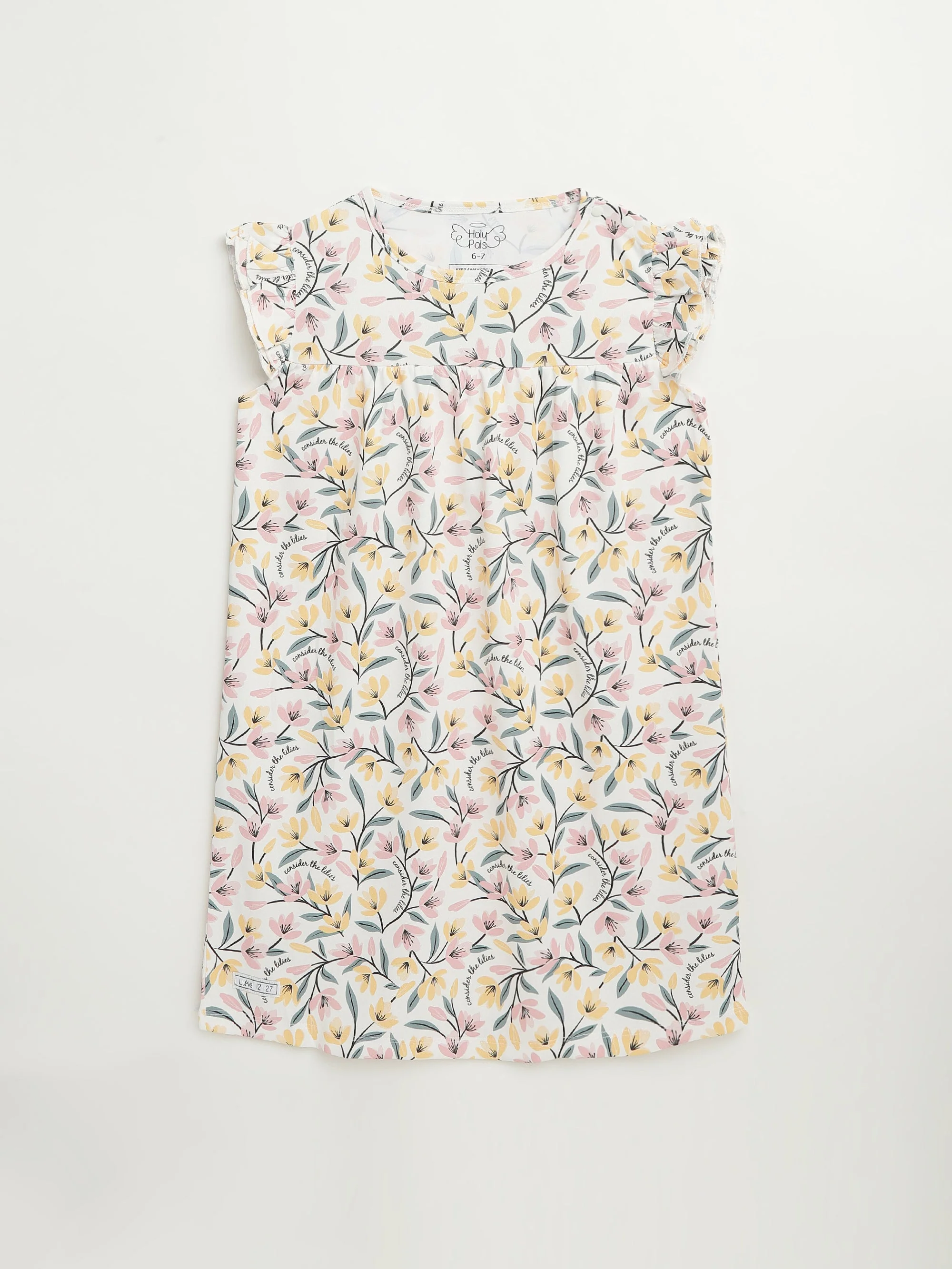 Consider the Lilies PJ Girls Nightgown Polyester
