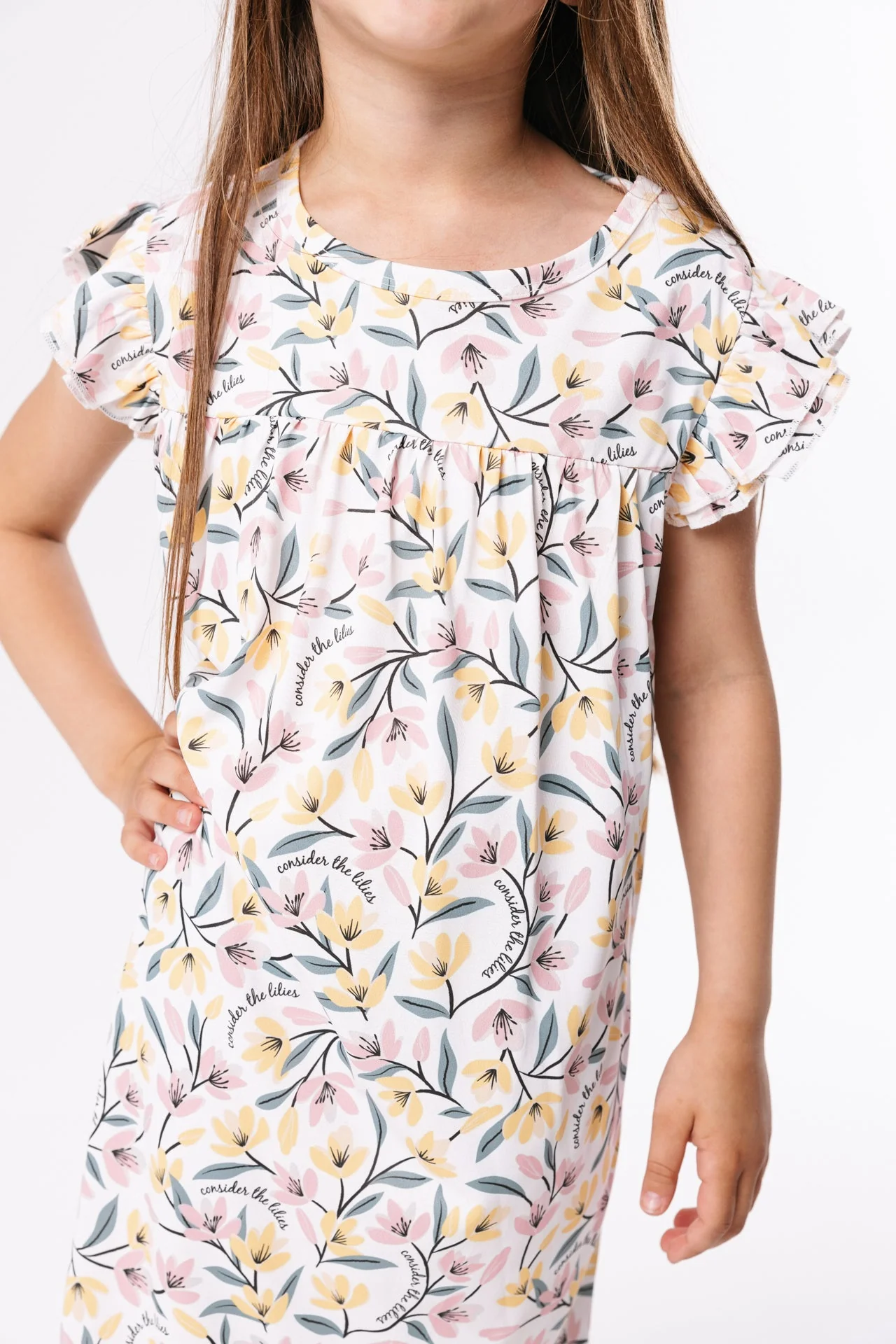 Consider the Lilies PJ Girls Nightgown Polyester - Image 2