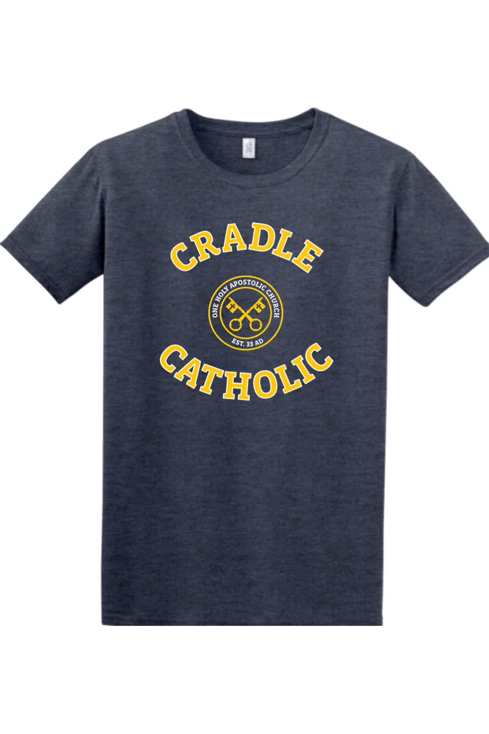 Cradle Catholic Block Adult T-Shirt - Image 2