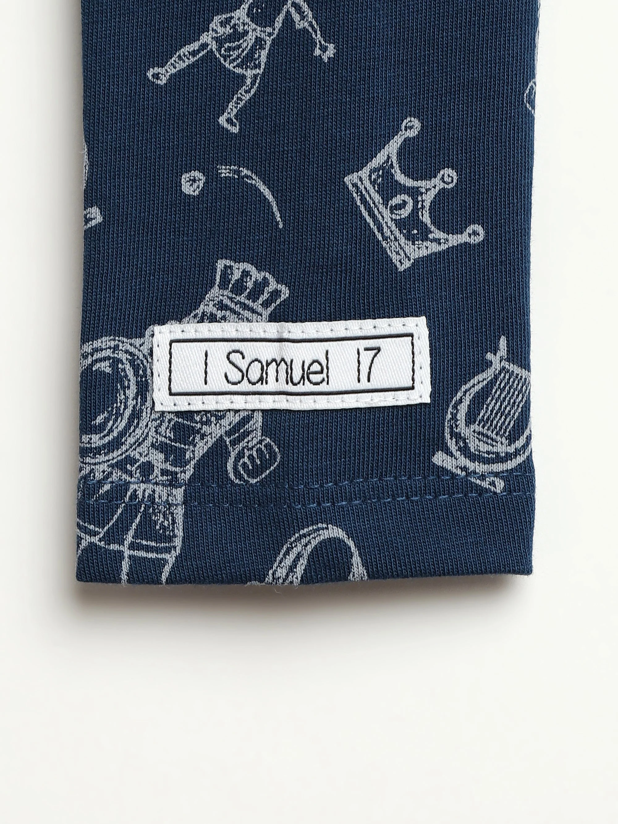 David & Goliath Sailor Blue Long Sleeve Bodysuit Cotton - Image 2