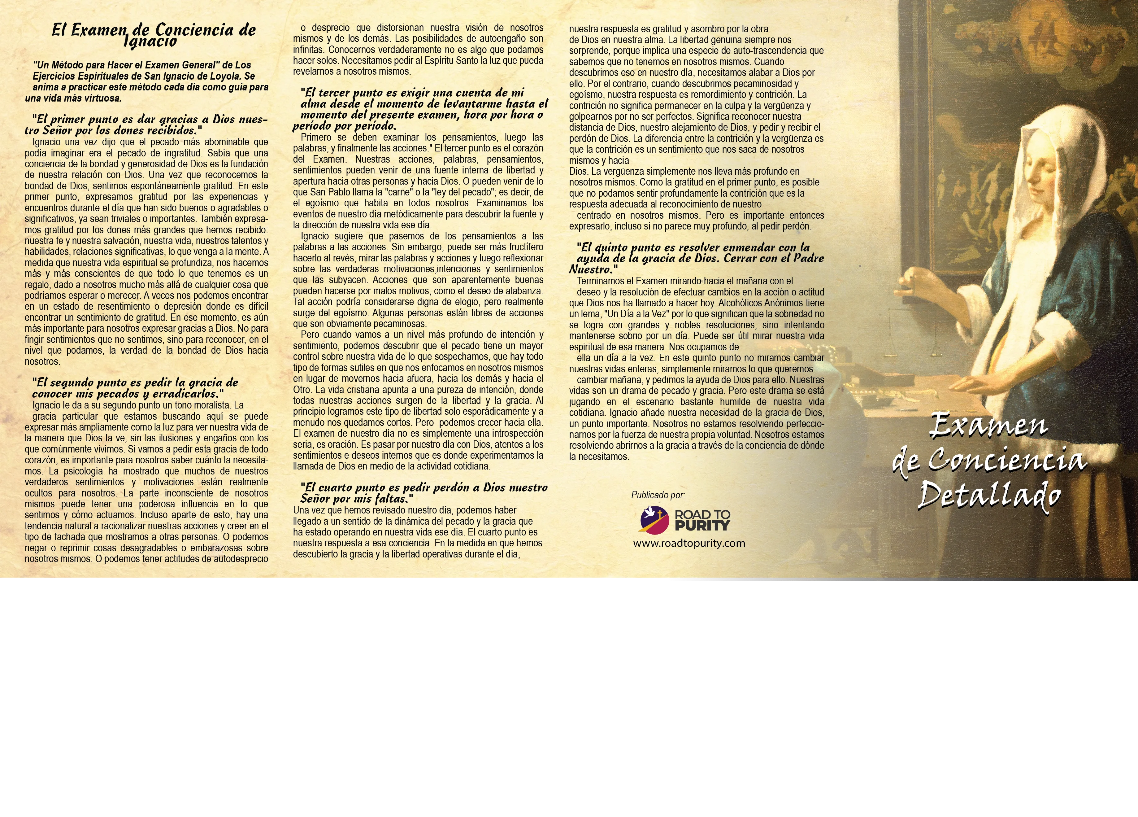 Detailed Examination of Conscience - Prayer Card -SPANISH (c) - Image 2
