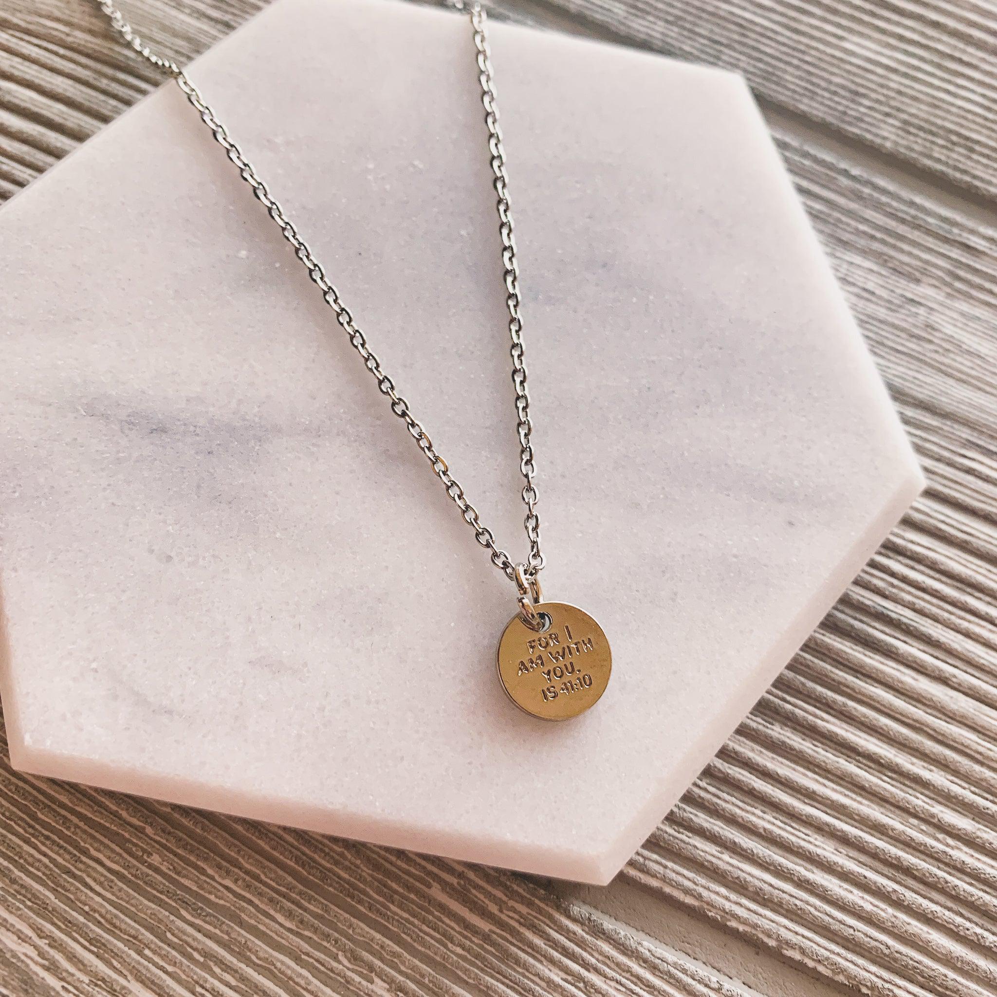 Do Not Fear Silver Coin Necklace - Image 5