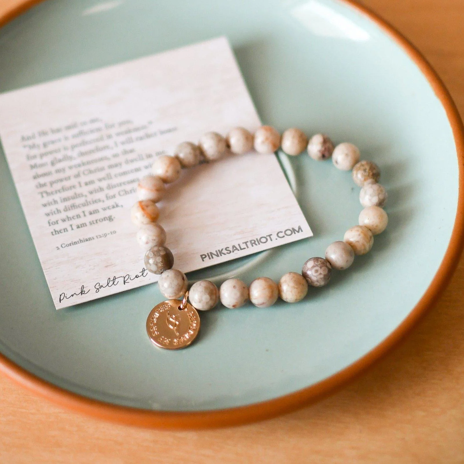 Earthy Gemstone Remember My Promises Bracelet - Image 3