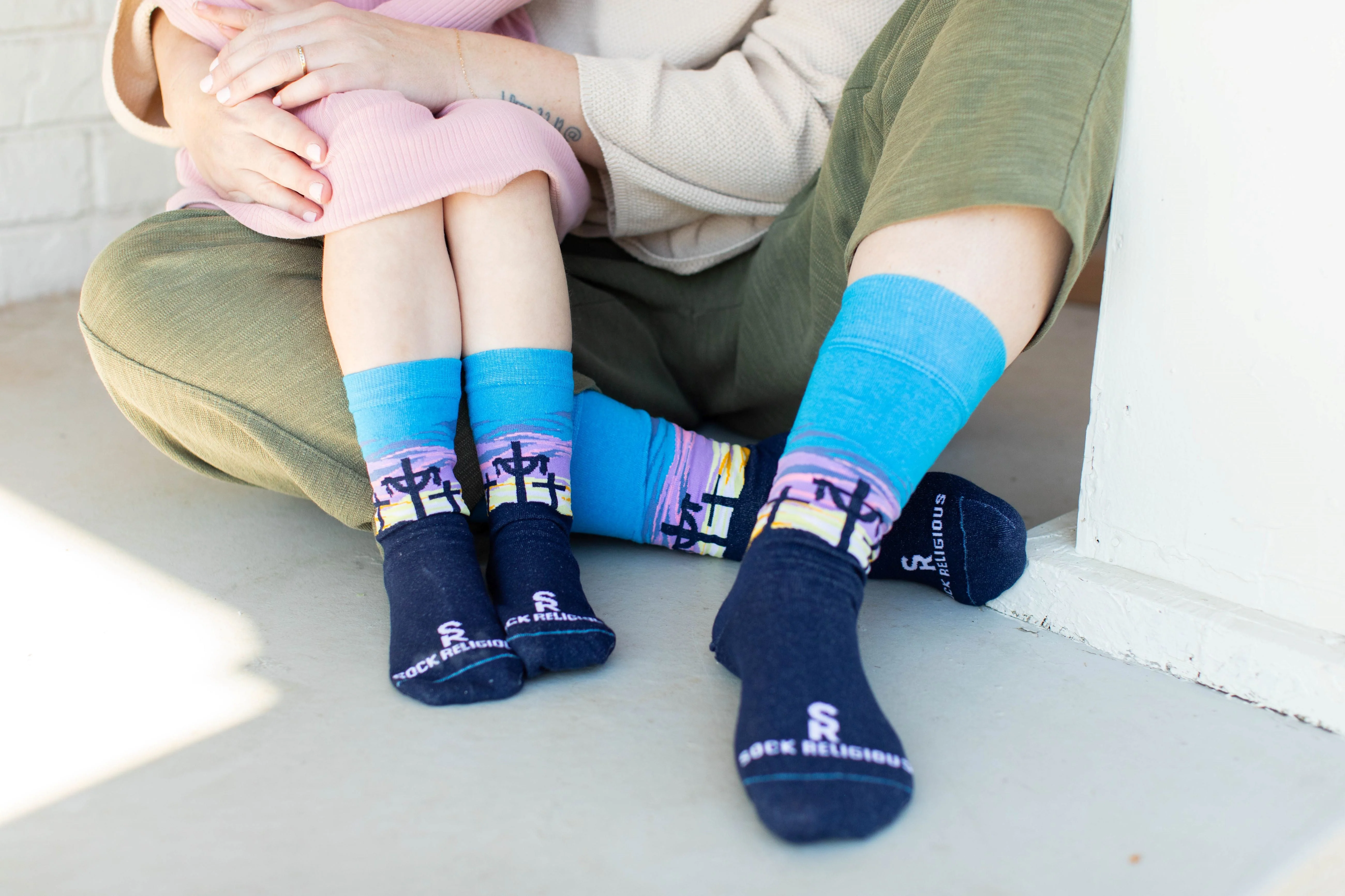 Easter Sunrise Adult XL Socks - Image 5