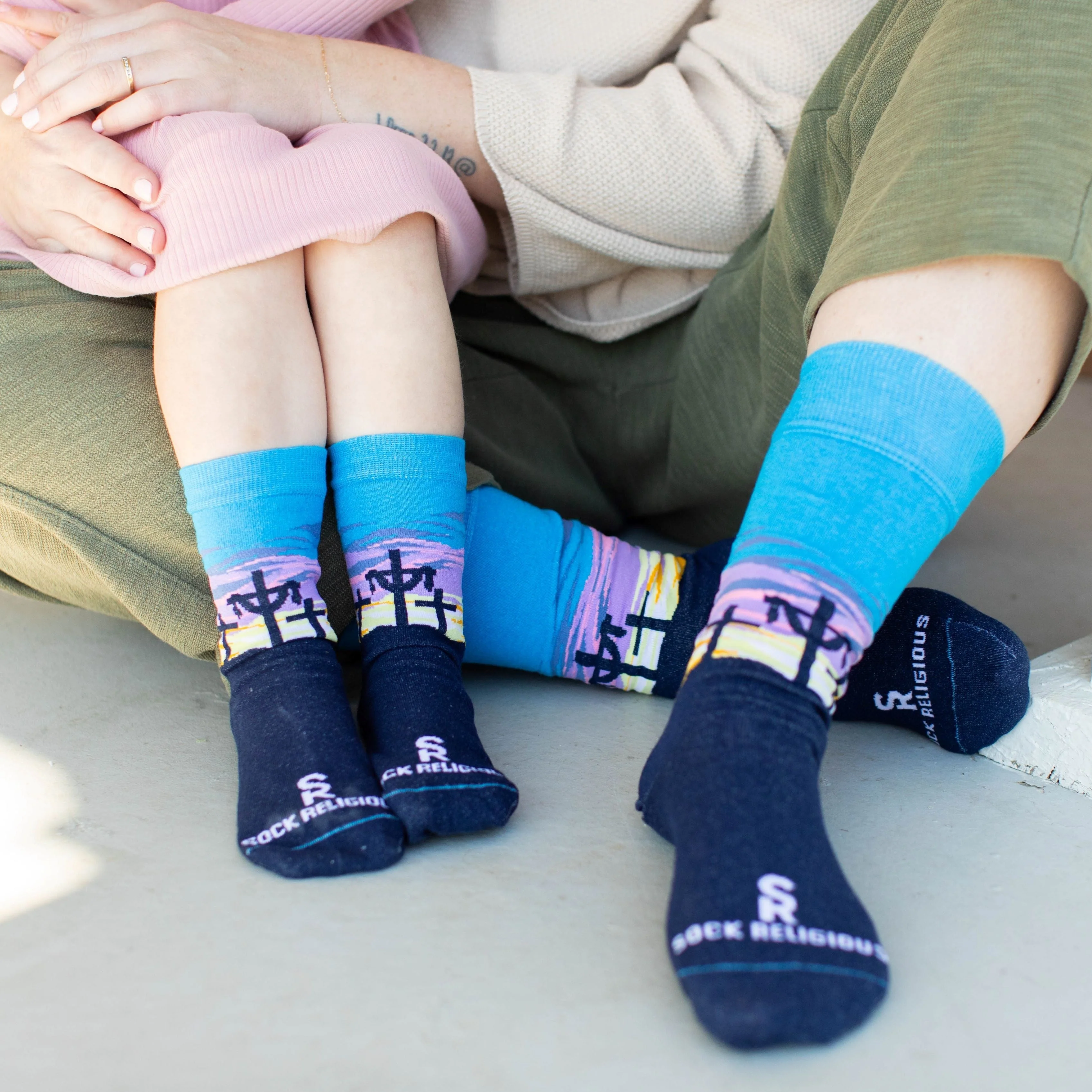 Easter Sunrise Kids Socks - Image 4