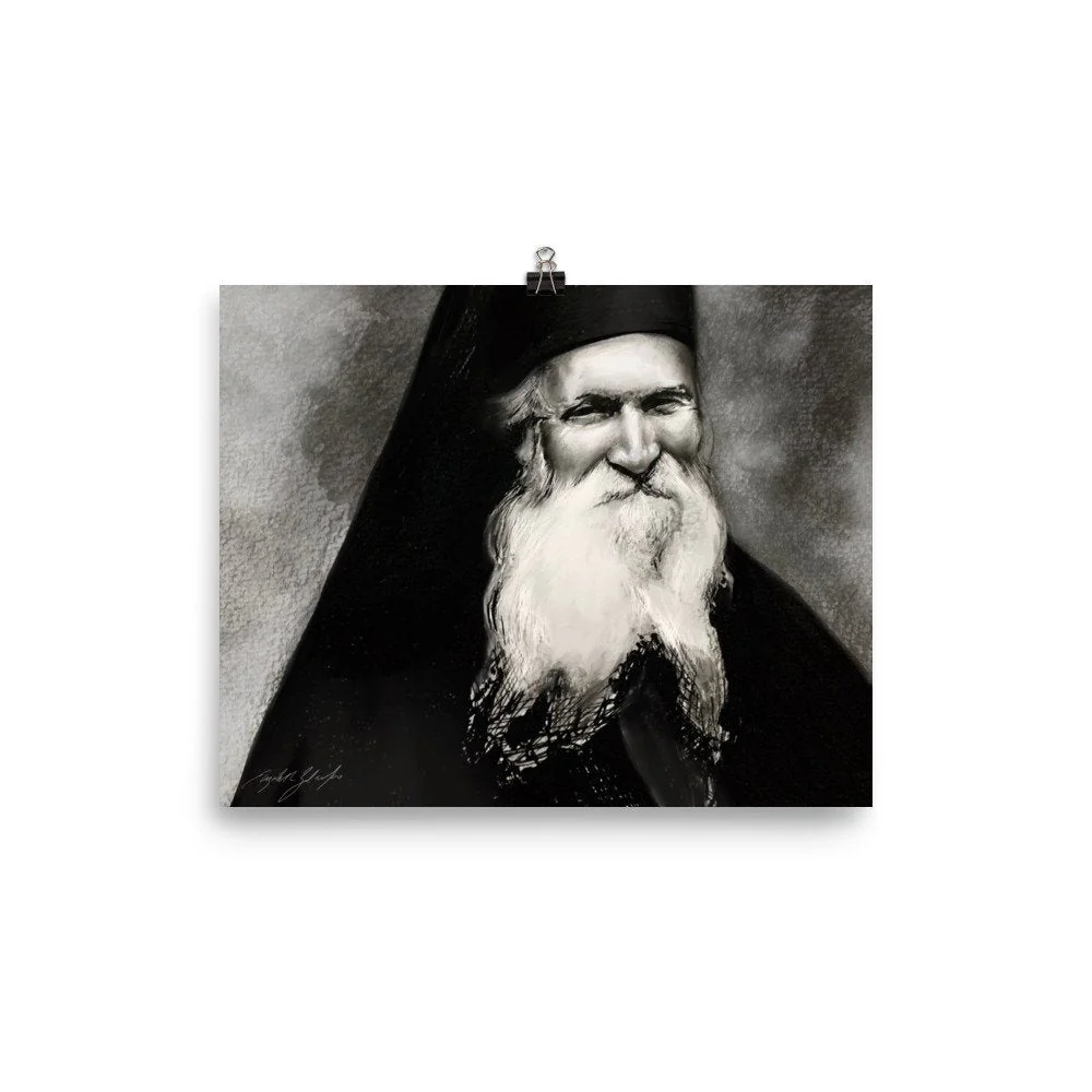 Elder Thaddeus of Vitovnica Print - Image 2