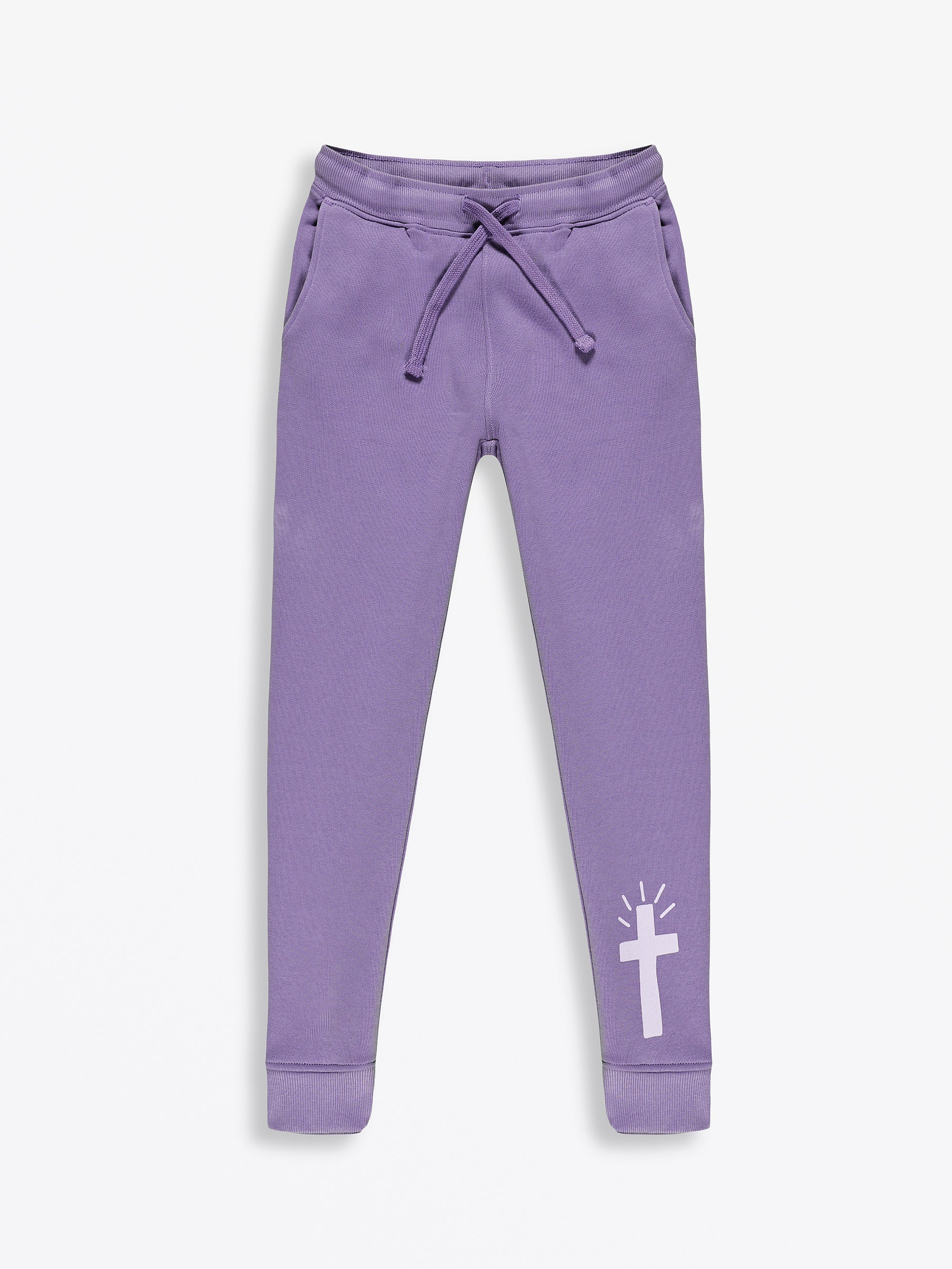 Eternal Life Purple Fleece Jogger - Image 2