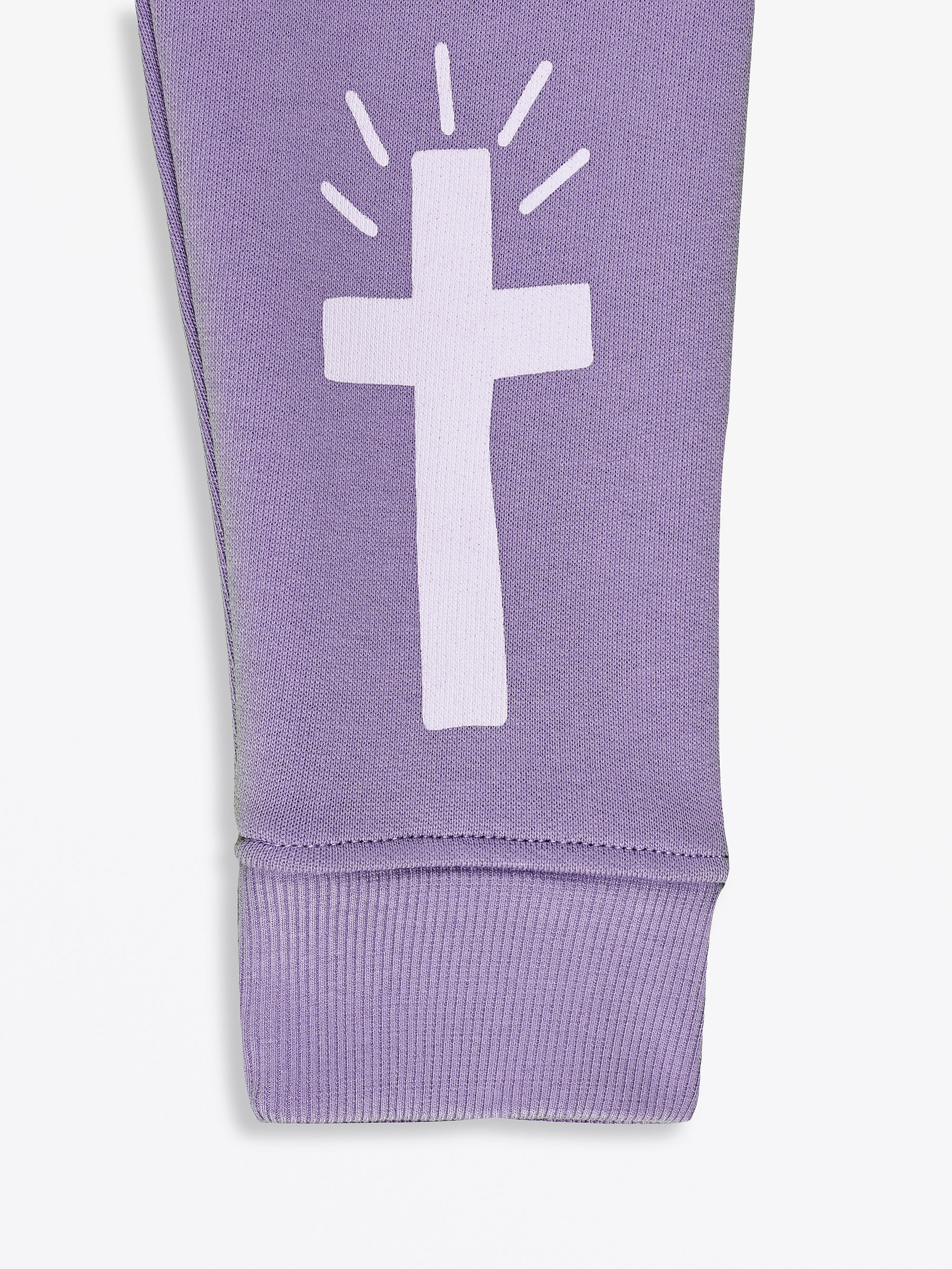 Eternal Life Purple Fleece Jogger - Image 9