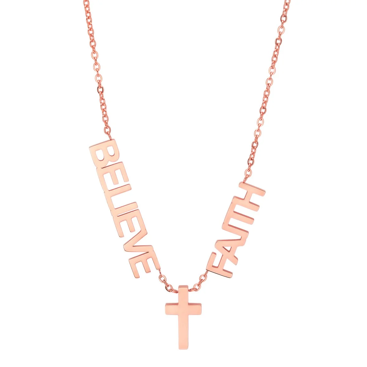 Faith, Believe & Cross Necklace - Image 7