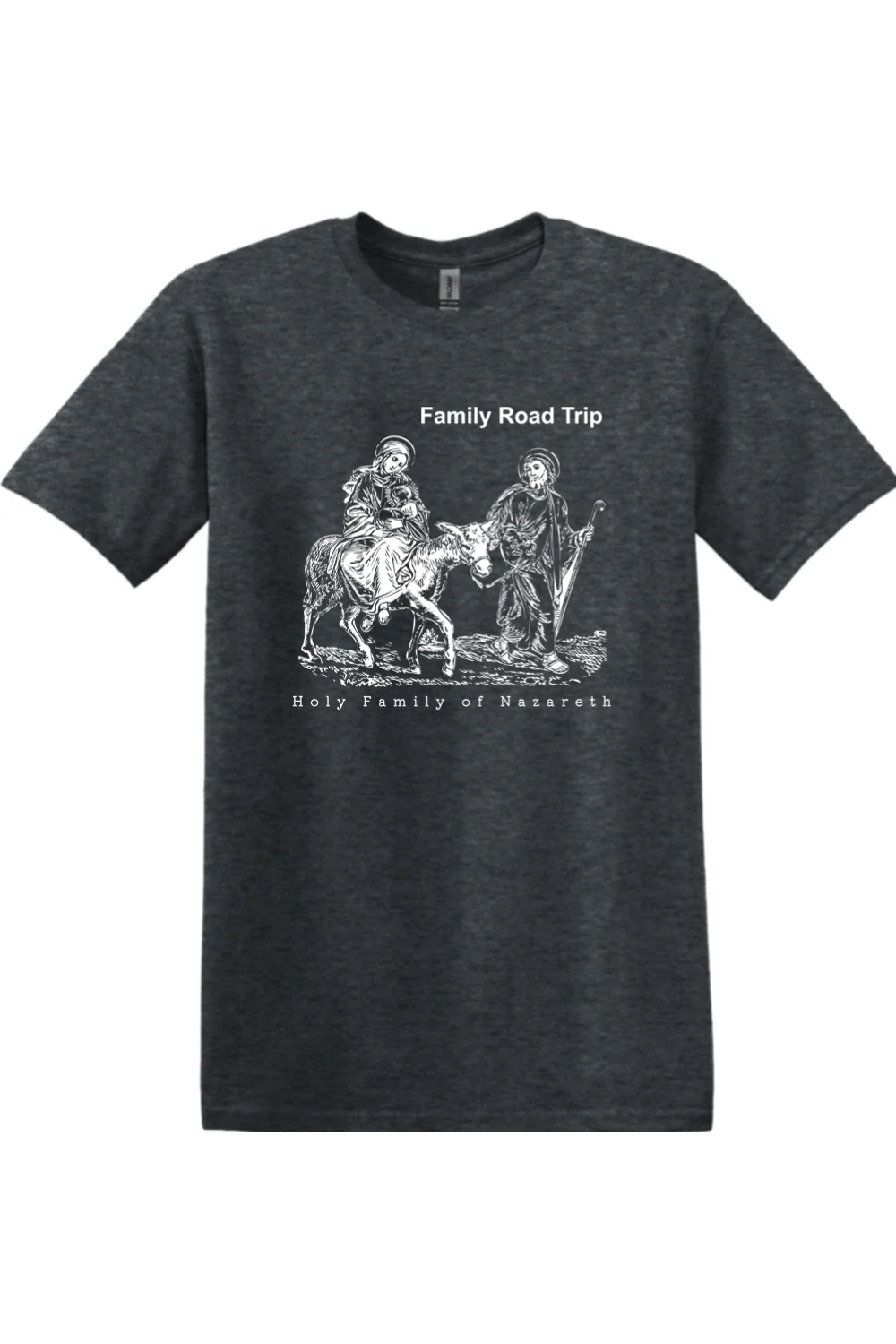 Family Road Trip - Holy Family Adult T-Shirt - Image 10