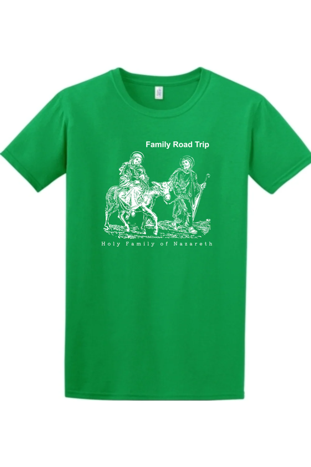 Family Road Trip - Holy Family Adult T-Shirt - Image 3