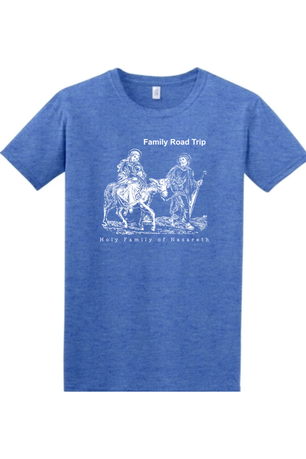 Family Road Trip - Holy Family Adult T-Shirt - Image 4