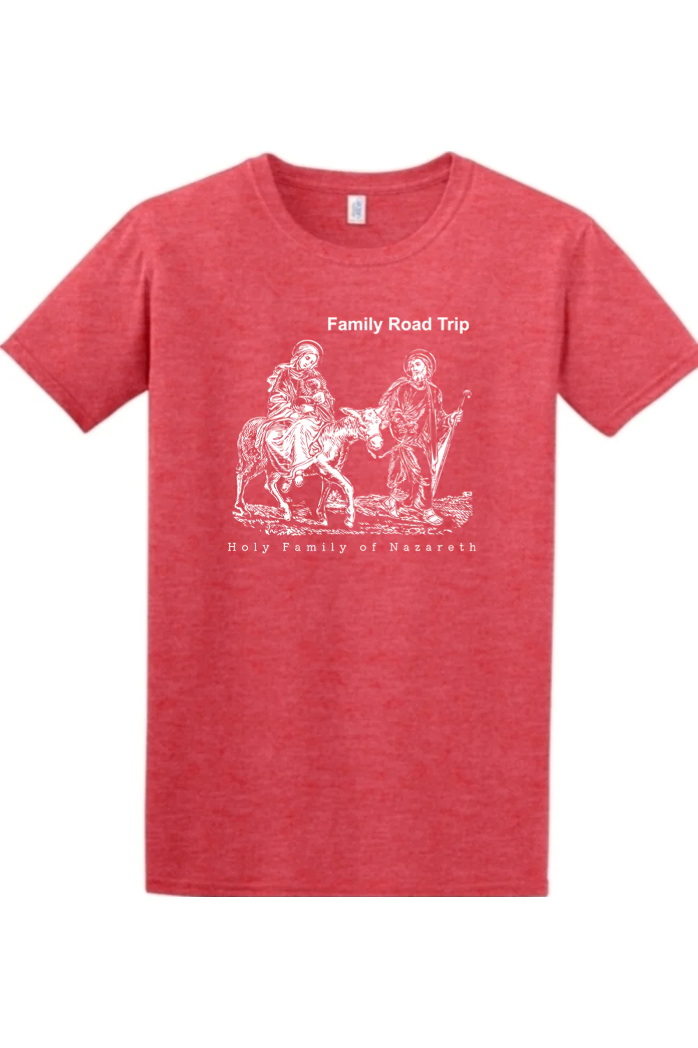Family Road Trip - Holy Family Adult T-Shirt - Image 5