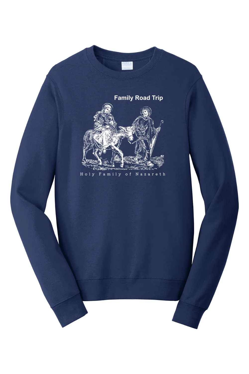 Family Road Trip - Holy Family Crewneck Sweatshirt - Image 4