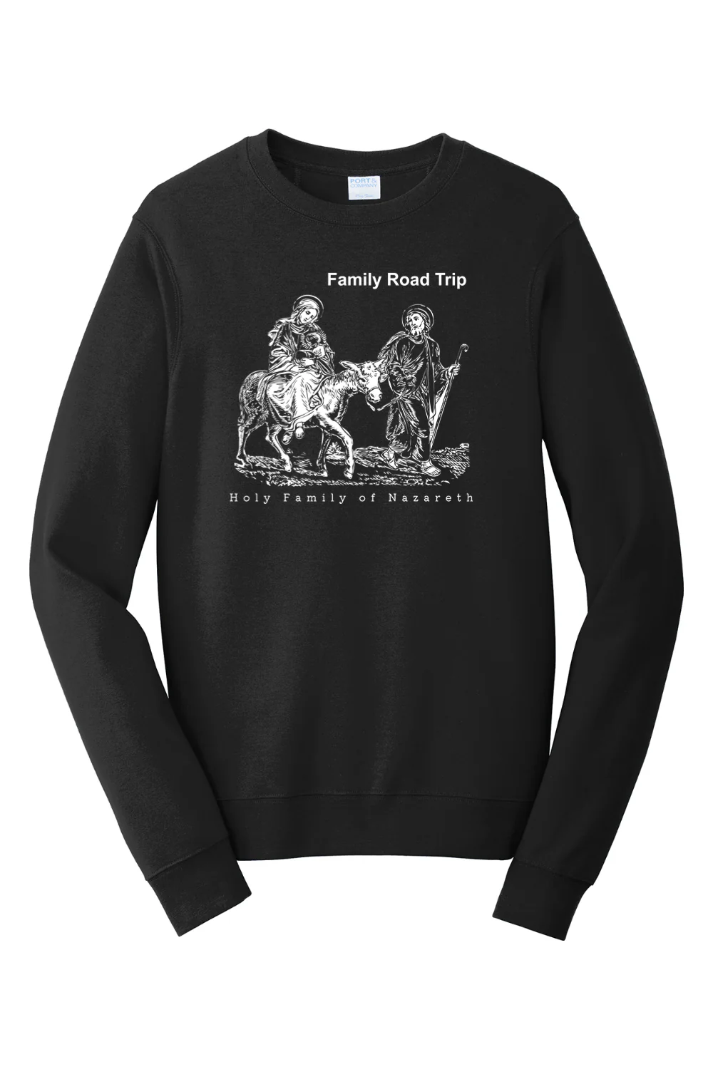 Family Road Trip - Holy Family Crewneck Sweatshirt - Image 5