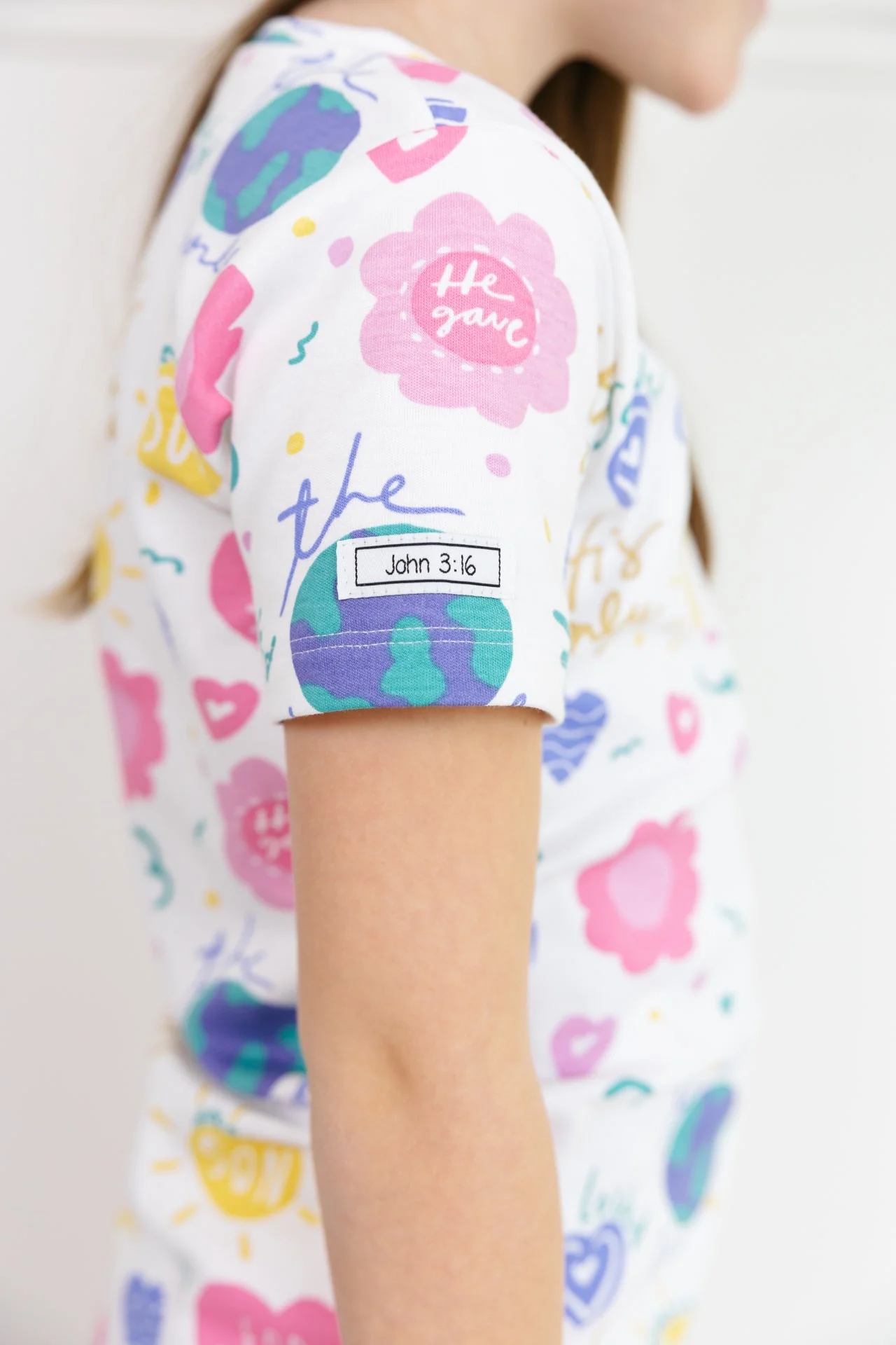 For God So Loved The World PJ Shorts Set Cotton - Image 2