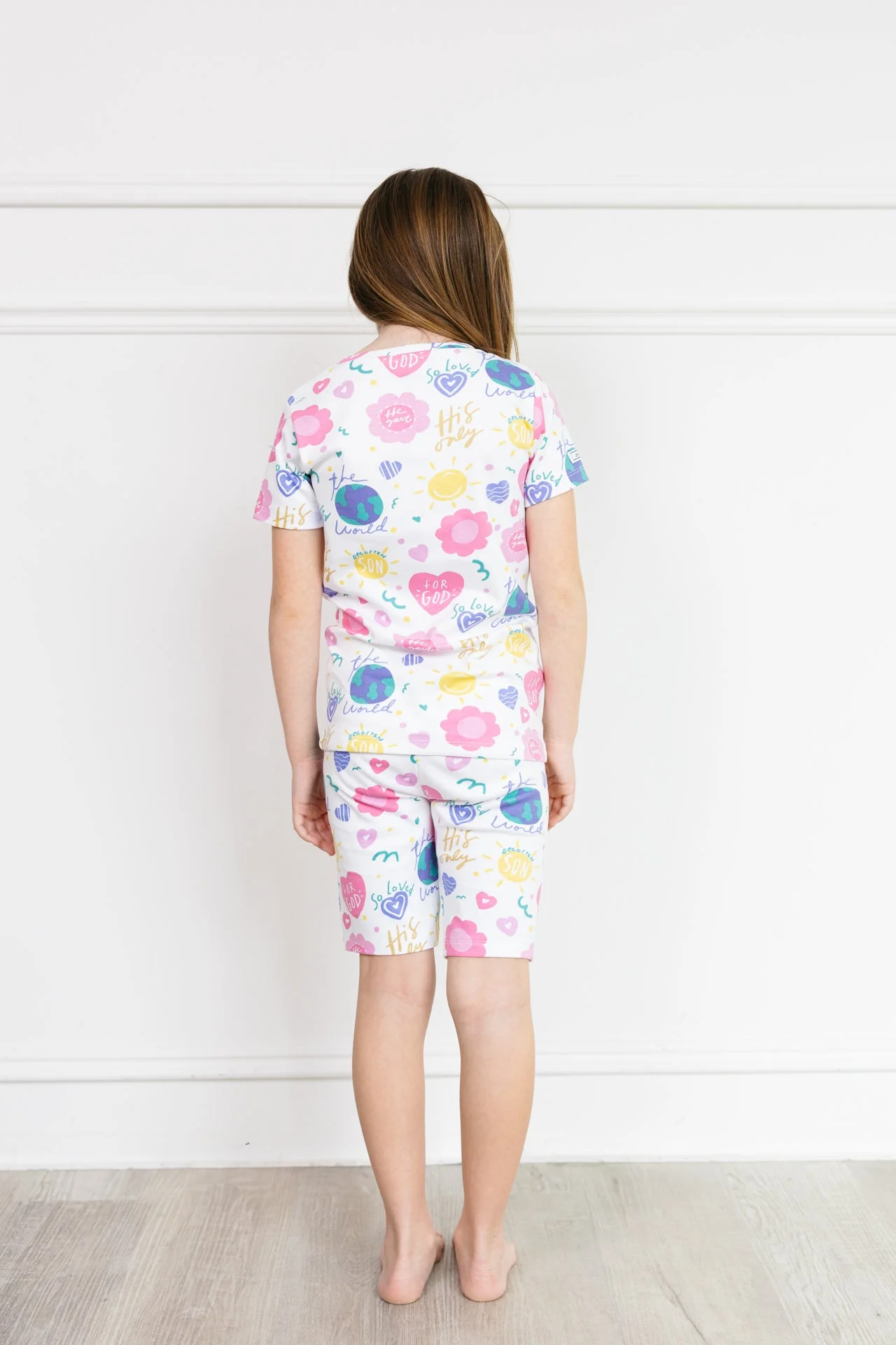 For God So Loved The World PJ Shorts Set Cotton - Image 3