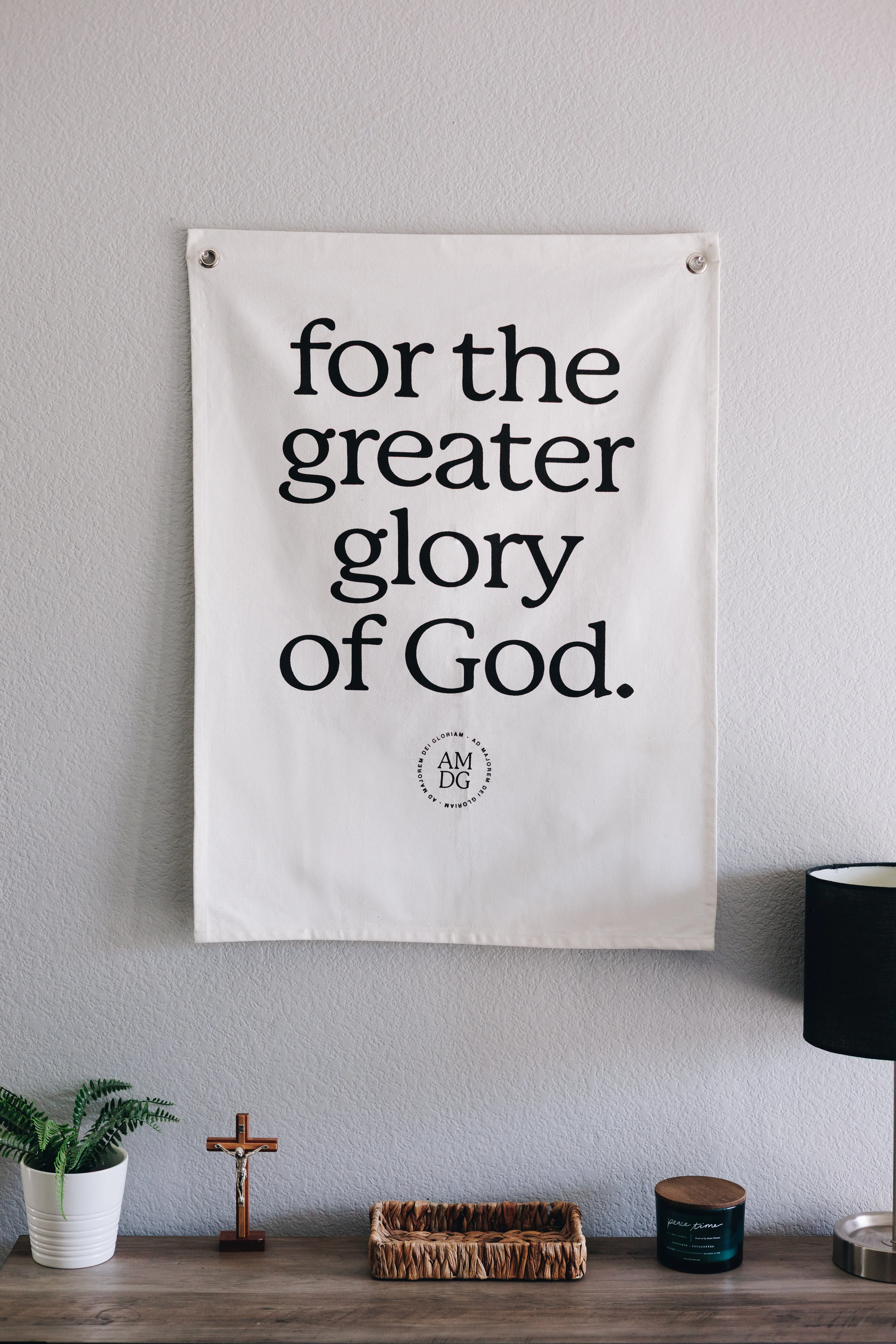 For the Greater Glory of God Banner Tapestry (35x26) - Image 2