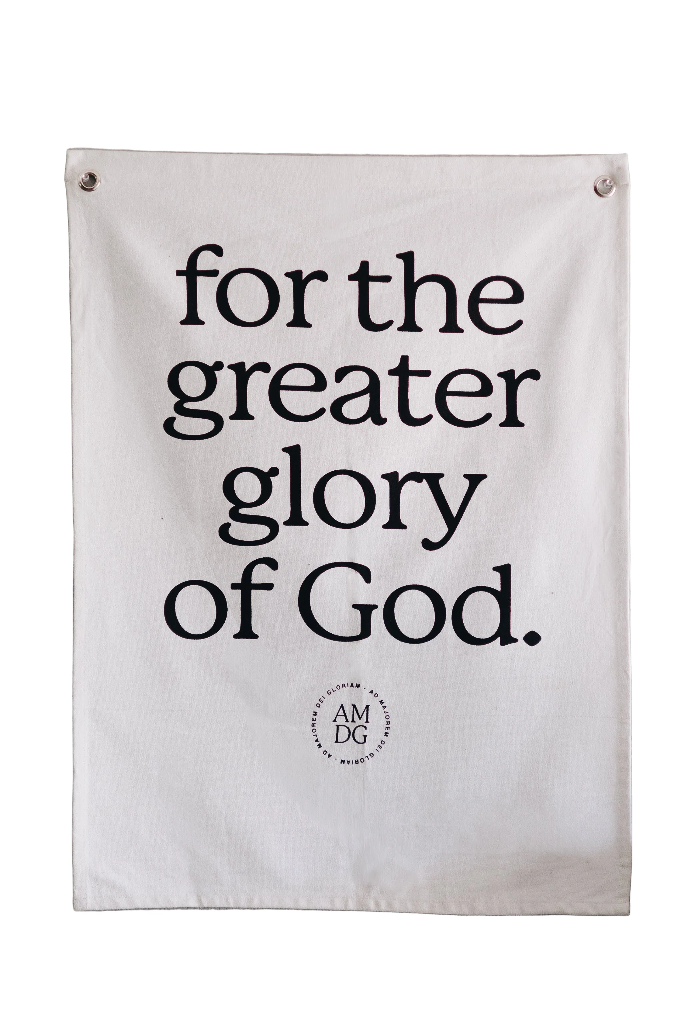 For the Greater Glory of God Banner Tapestry (35x26) - Image 3