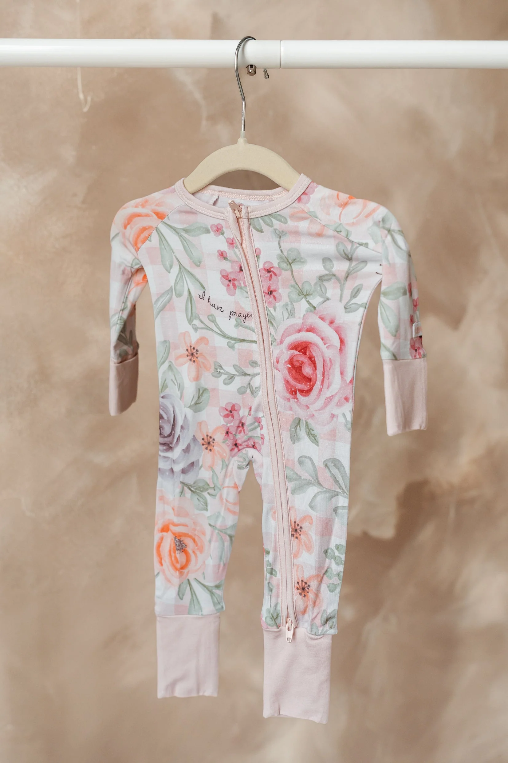 For This Child I Have Prayed Bamboo Footed Onesie Pajama - Image 4