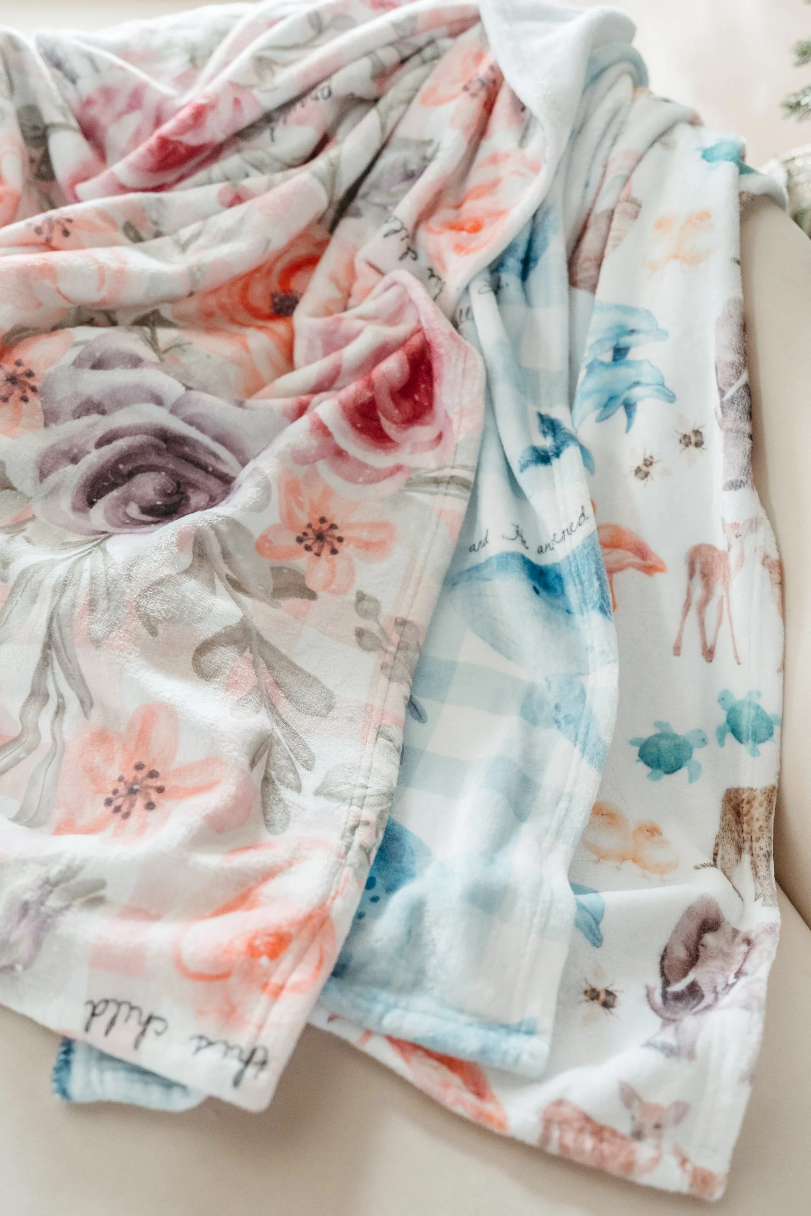 For This Child I Have Prayed Minky Blanket - Image 4