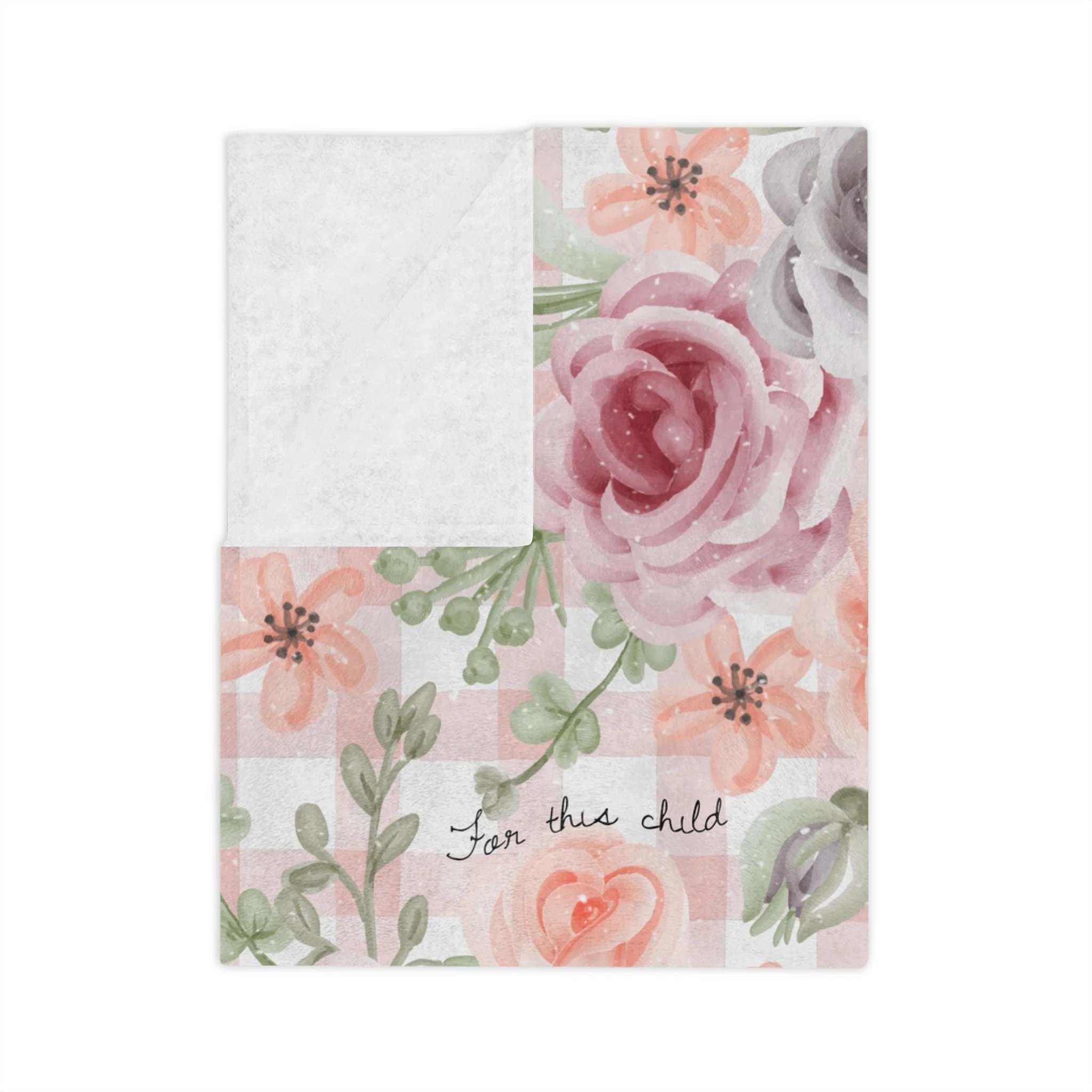 For This Child I Have Prayed Minky Blanket - Image 8