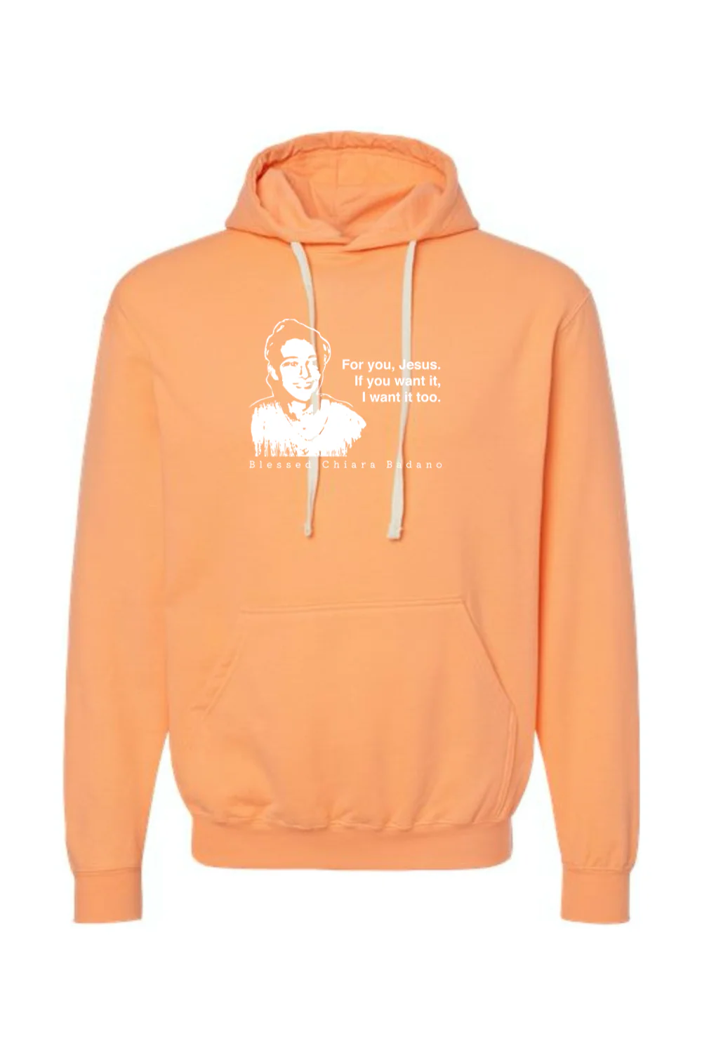 For you, Jesus - Bl. Chiara Badano Hoodie Sweatshirt - Image 2