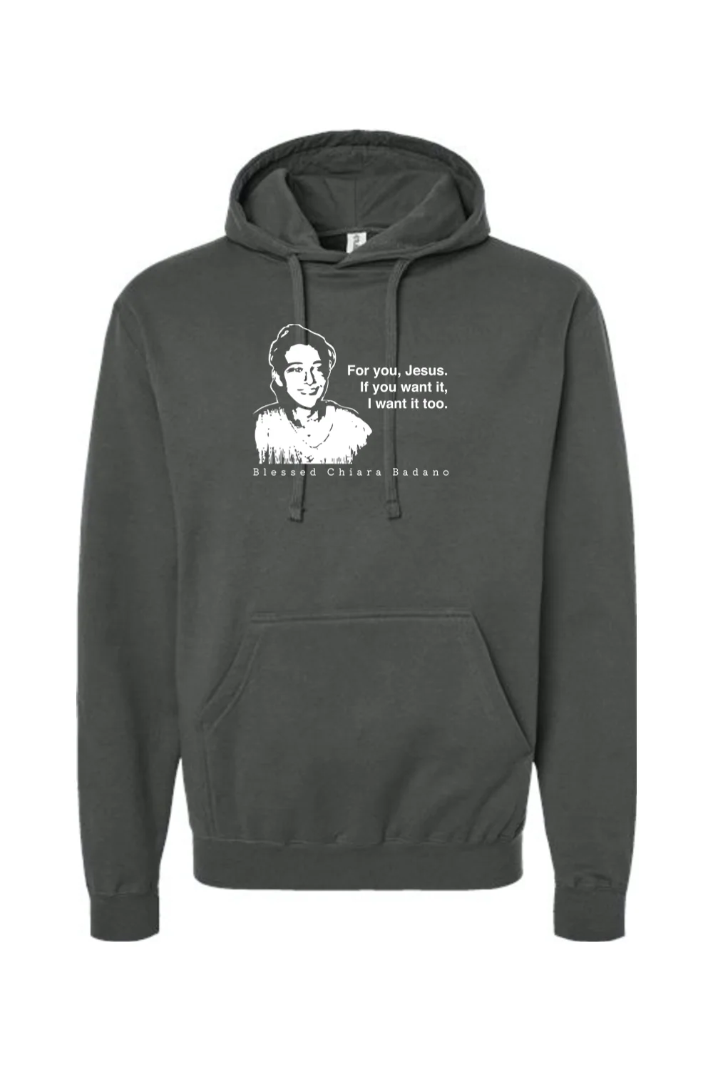 For you, Jesus - Bl. Chiara Badano Hoodie Sweatshirt - Image 3