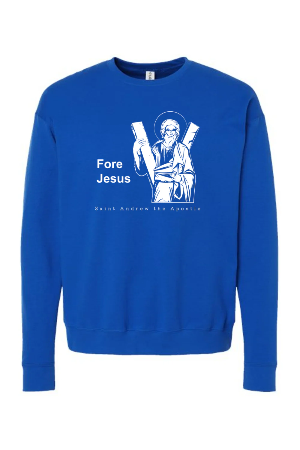 Fore Jesus - St. Andrew the Apostle Crewneck Sweatshirt - Image 5