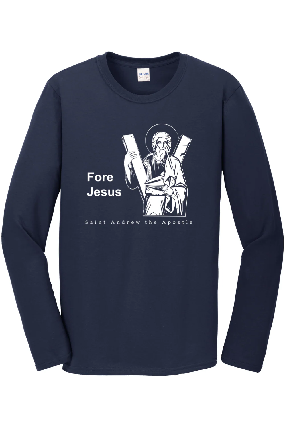 Fore Jesus - St. Andrew the Apostle Long Sleeve - Image 2