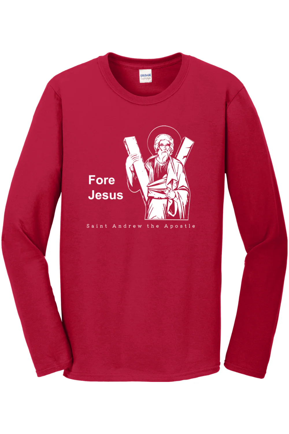 Fore Jesus - St. Andrew the Apostle Long Sleeve - Image 3