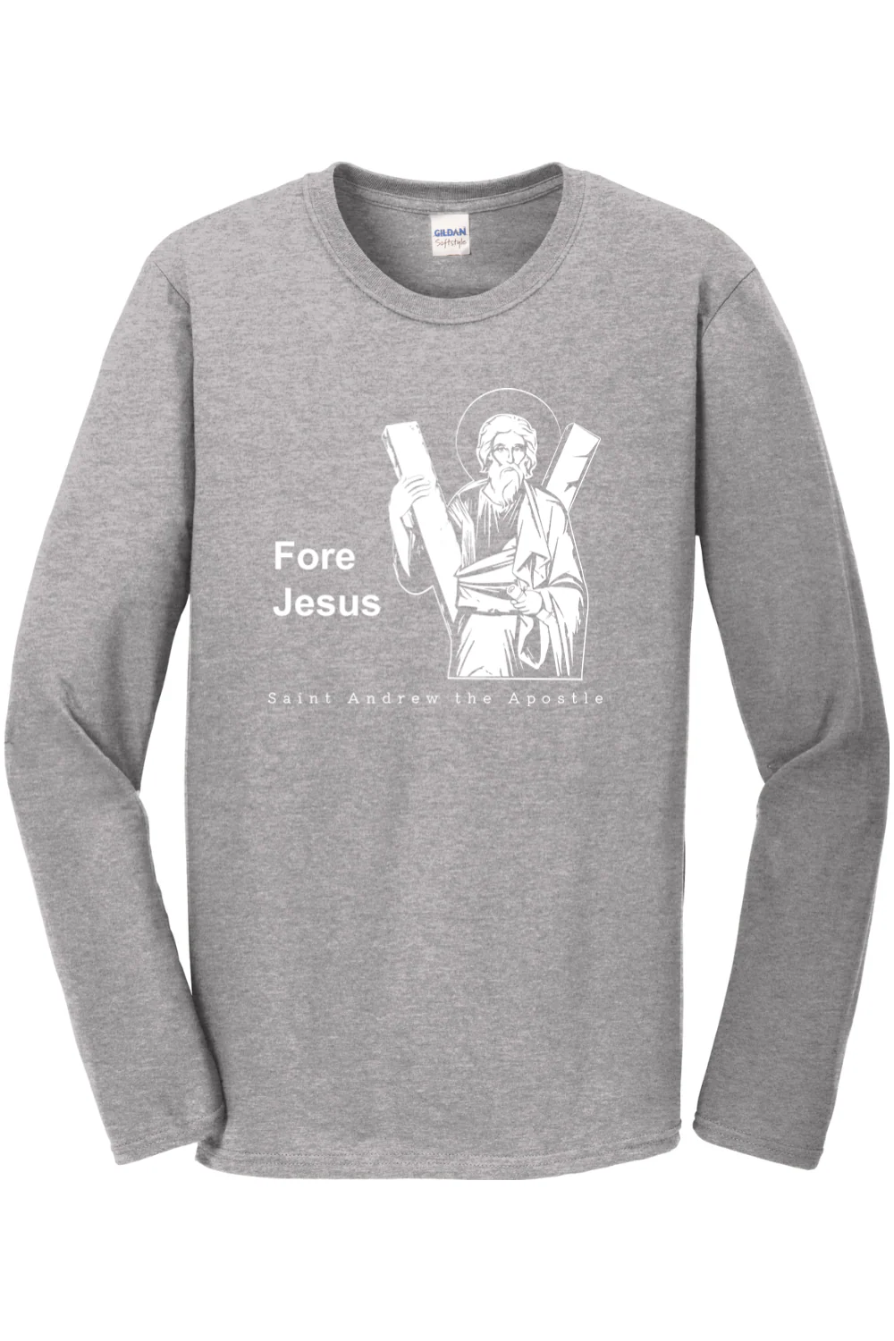 Fore Jesus - St. Andrew the Apostle Long Sleeve - Image 4