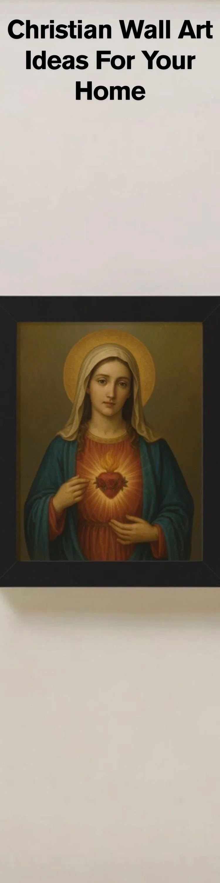 Framed Print Immaculate Heart of Mary Wall Decor - Image 7