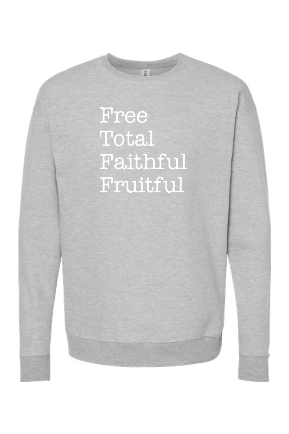 Free Total Faithful Fruitful - Theology of the Body Crewneck Sweatshirt - Image 5
