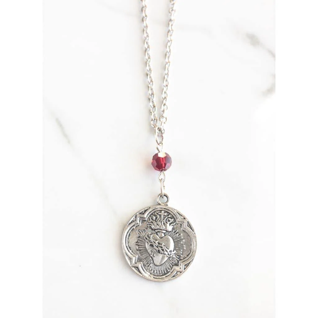 French Sacred Heart Necklace - Image 2