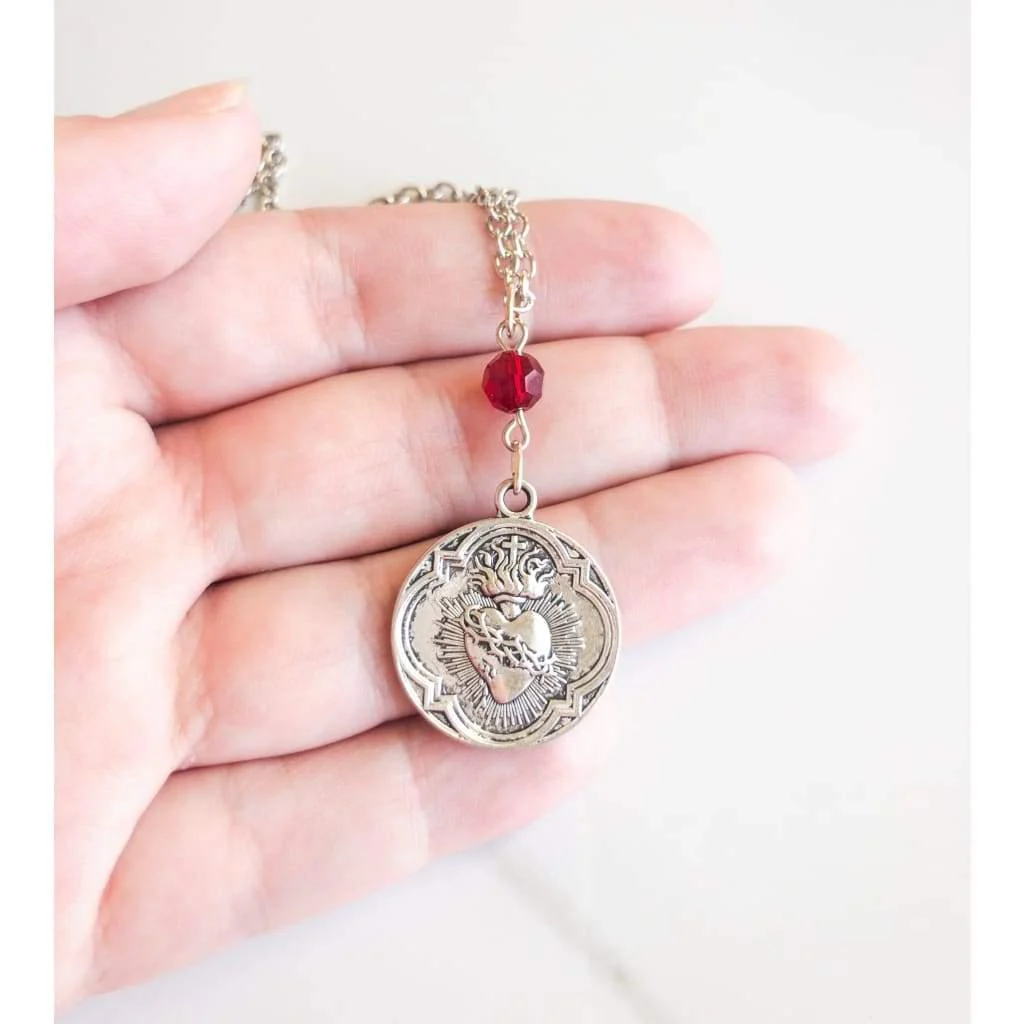 French Sacred Heart Necklace - Image 5