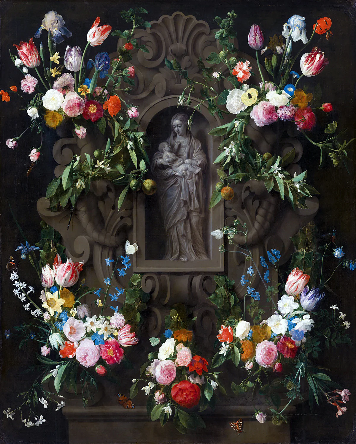 Garland of Marian Flowers Print 5X7 - Image 2