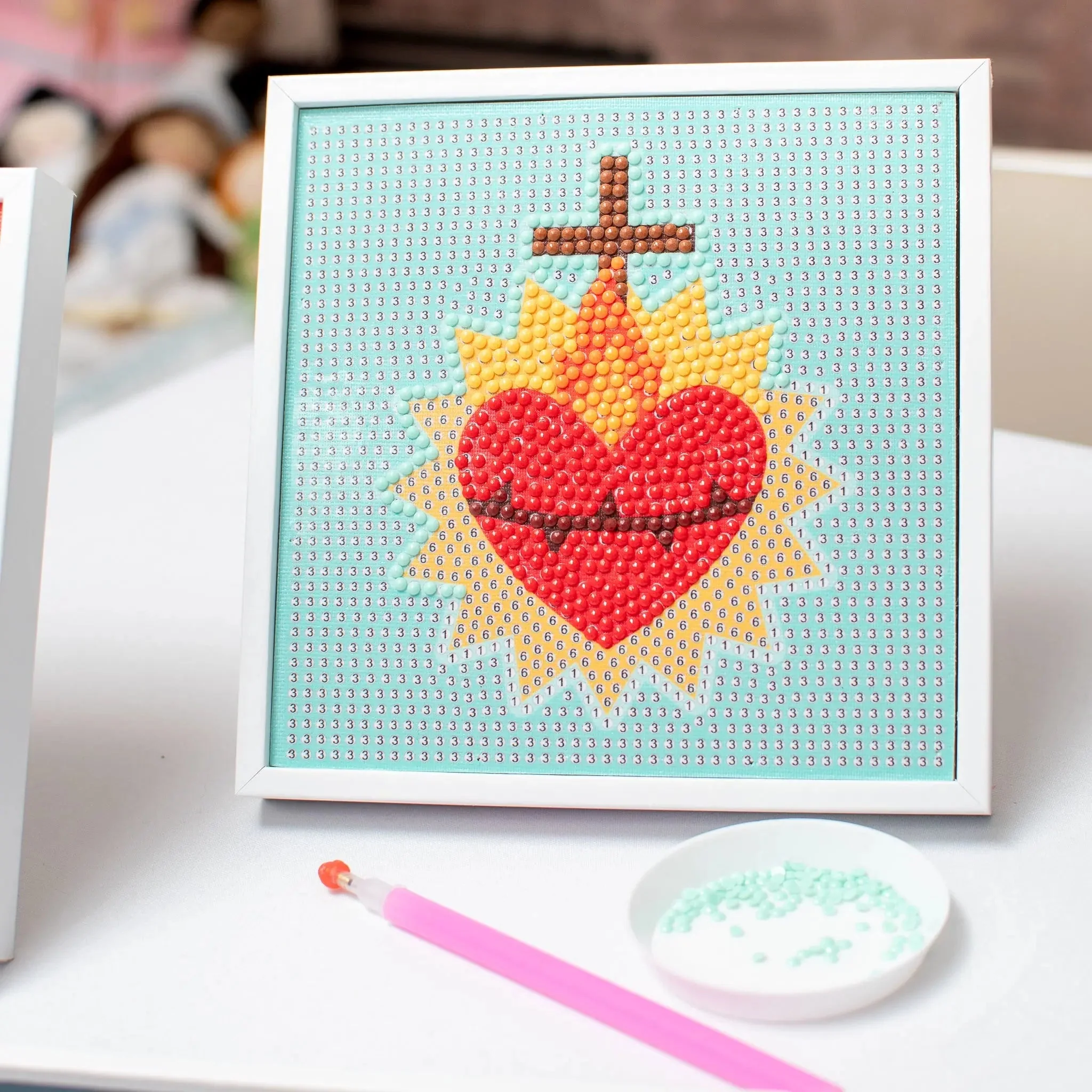Gem Art Craft Kit Sacred Heart of Jesus - Image 5