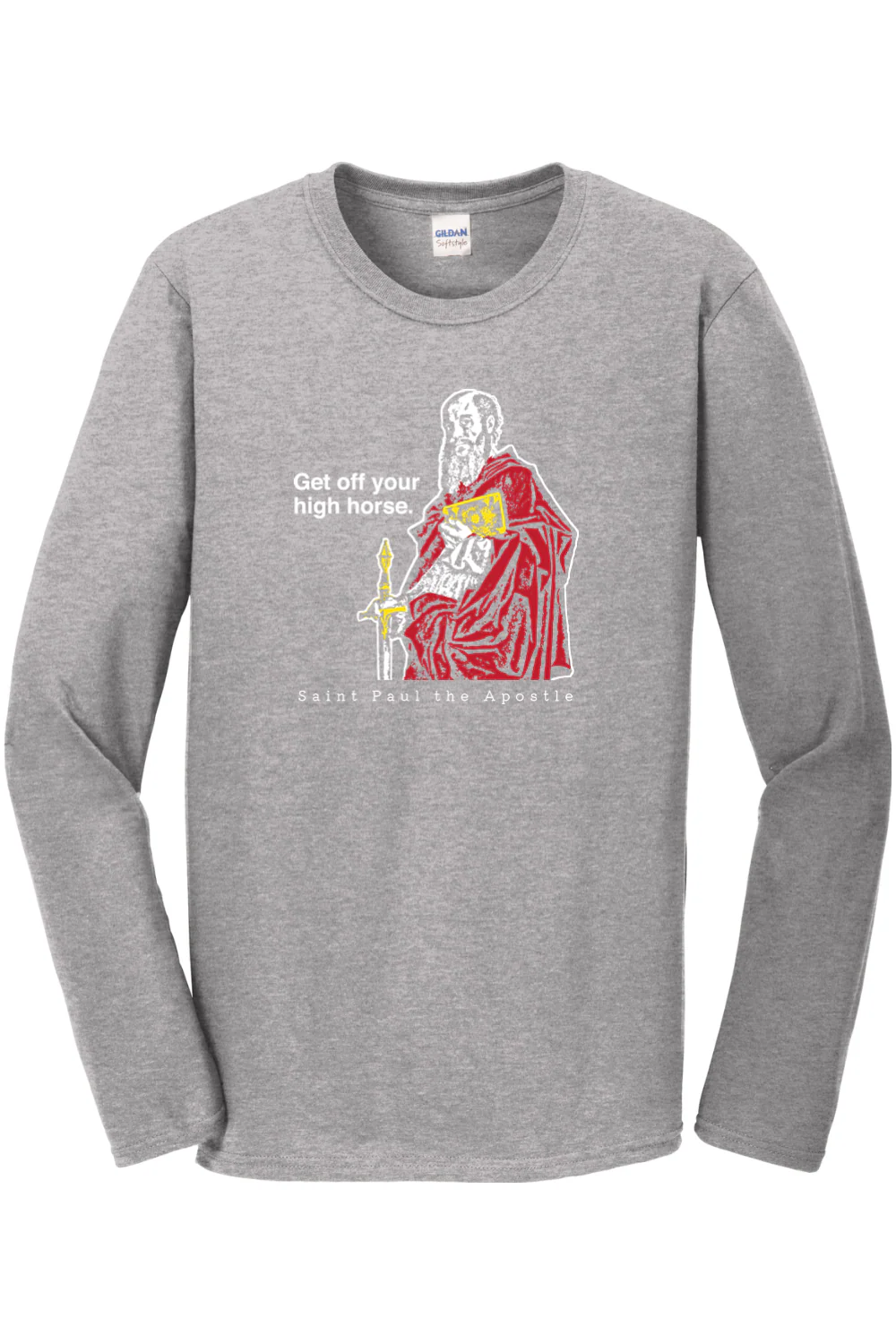 Get Off Your High Horse - St. Paul the Apostle Long Sleeve - Image 3